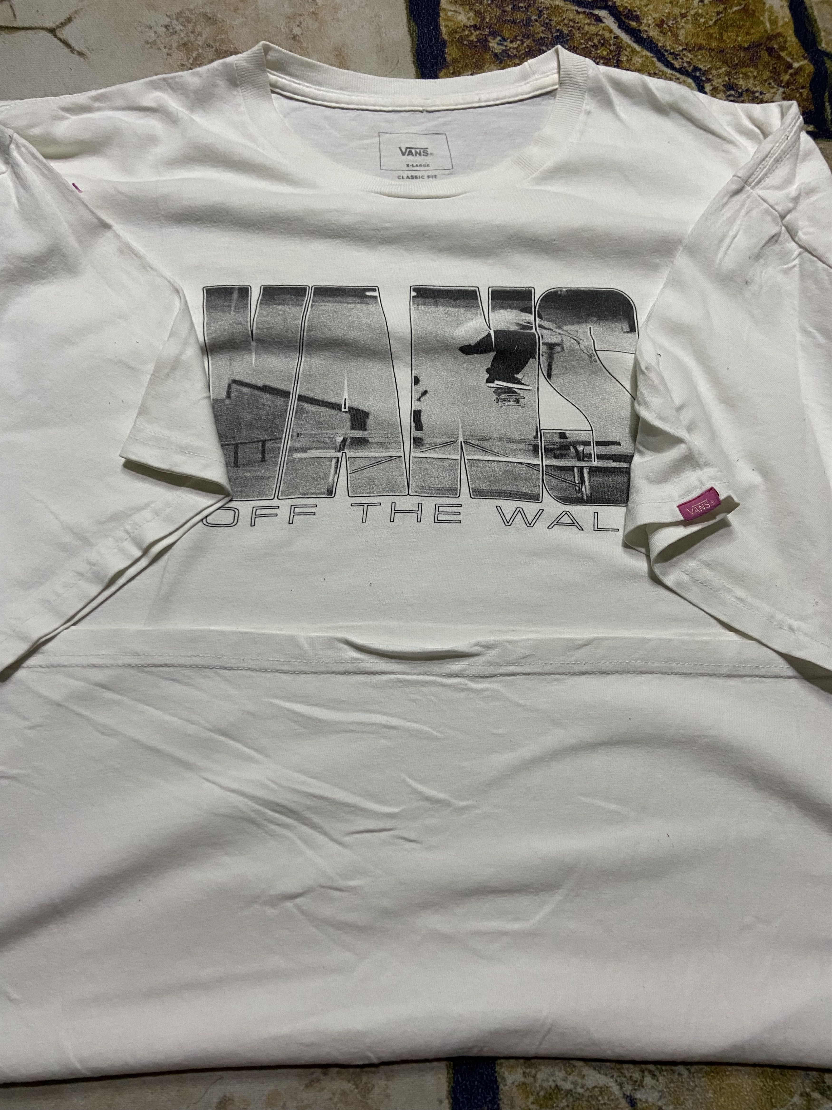 Vans VANS PUSH THROUGH II WHITE T-SHIRT Size US XL / EU 56 / 4 - 5 Thumbnail