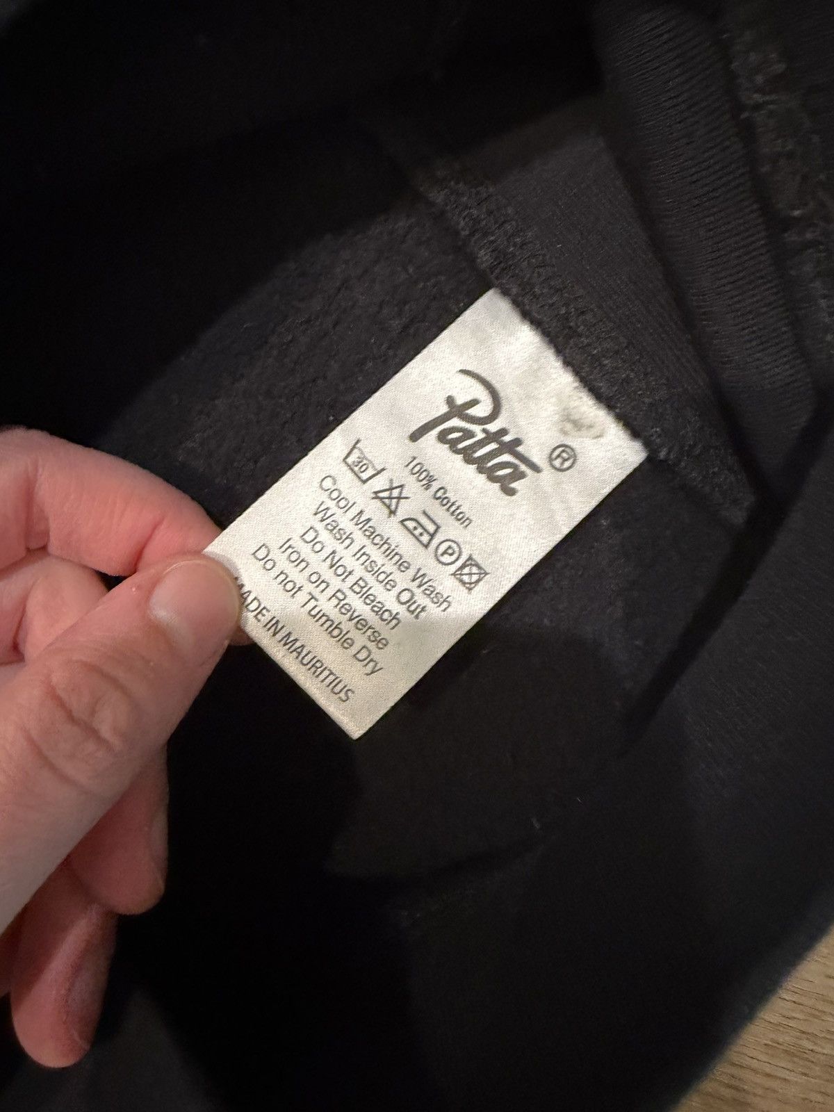 Patta PATTA BLACK HOODIE Size US S / EU 44-46 / 1 - 2 Thumbnail