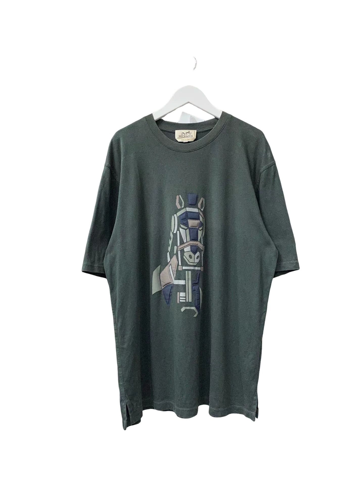 Hermes Hermes Geometric Horse Short Sleeve T-Shirt Size L Size US L / EU 52-54 / 3 - 1 Thumbnail