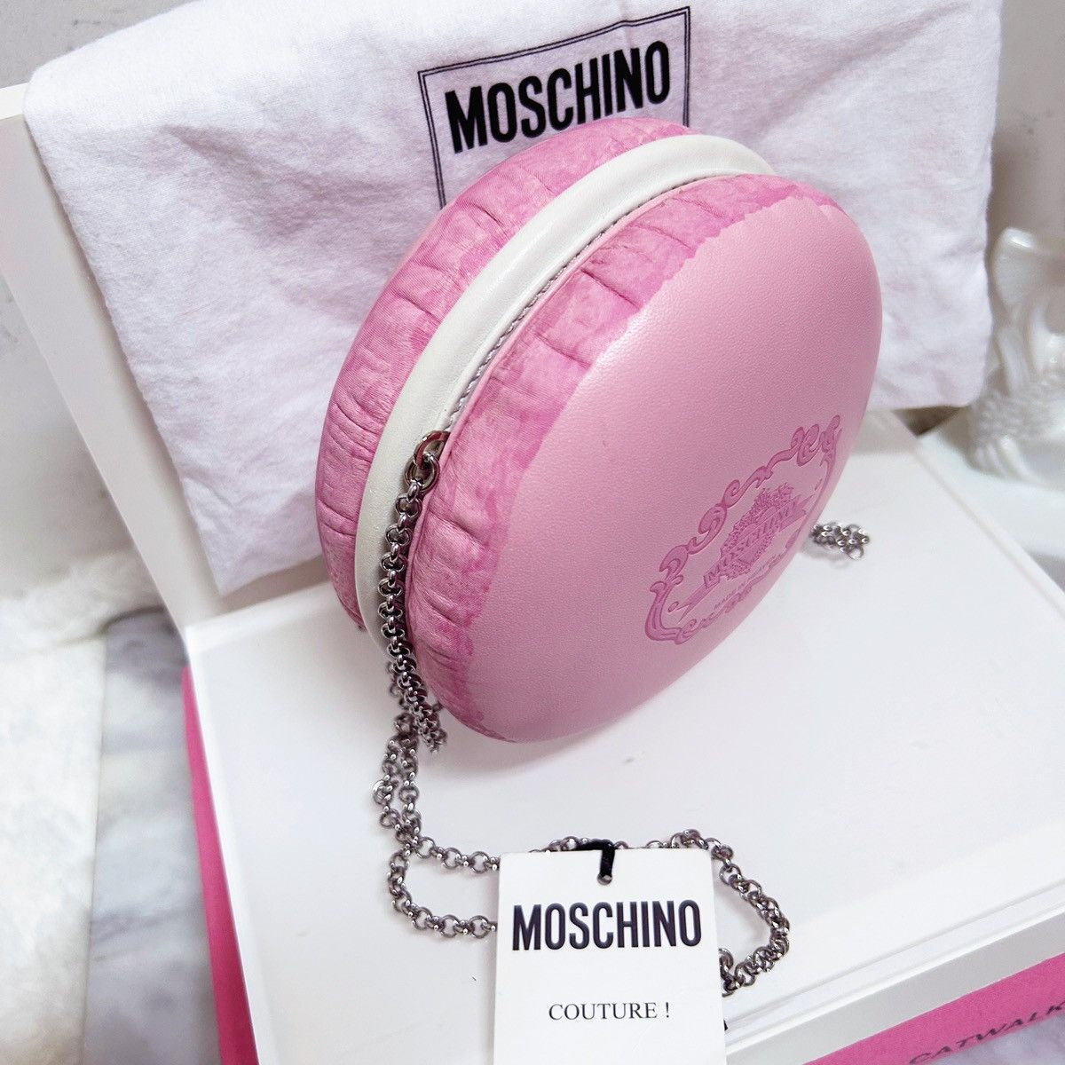 Moschino Authentic Moschino RARE Macaron Pink Marie Antoinette Bag Size ONE SIZE - 11 Thumbnail