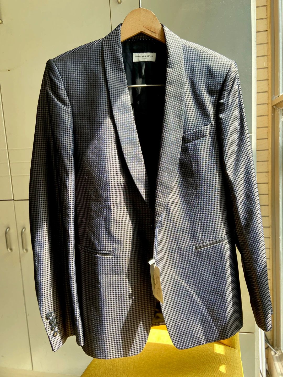 Dries Van Noten Dries Van Noten Shawl Collar Silk-Cotton Jacket 48 Size US M / EU 48-50 / 2 - 1 Thumbnail