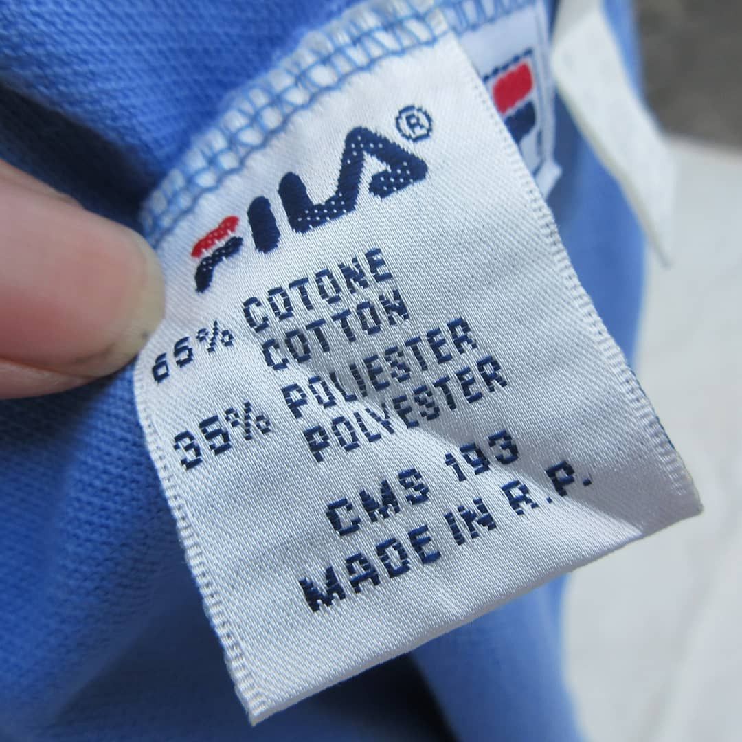 Fila Vintage Fila Classic Young Blue Polo Shirt Tipped Size US L / EU 52-54 / 3 - 2 Thumbnail