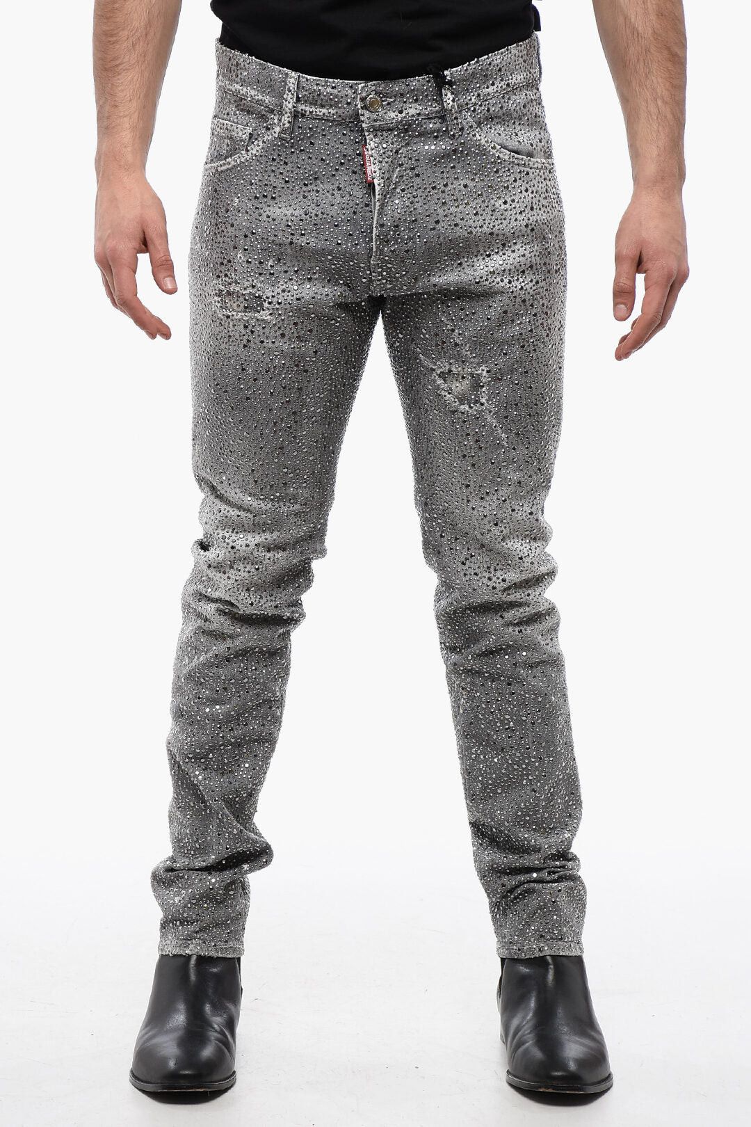 Dsquared2 Cool Guy Distressed Jeans with Studs Size US 29 - 1 Thumbnail