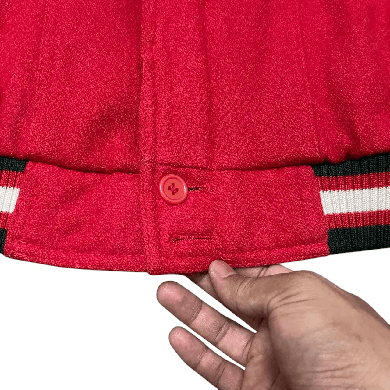 Japanese Brand Vintage Master Jim Wool Bomber Jacket Size US M / EU 48-50 / 2 - 8 Thumbnail