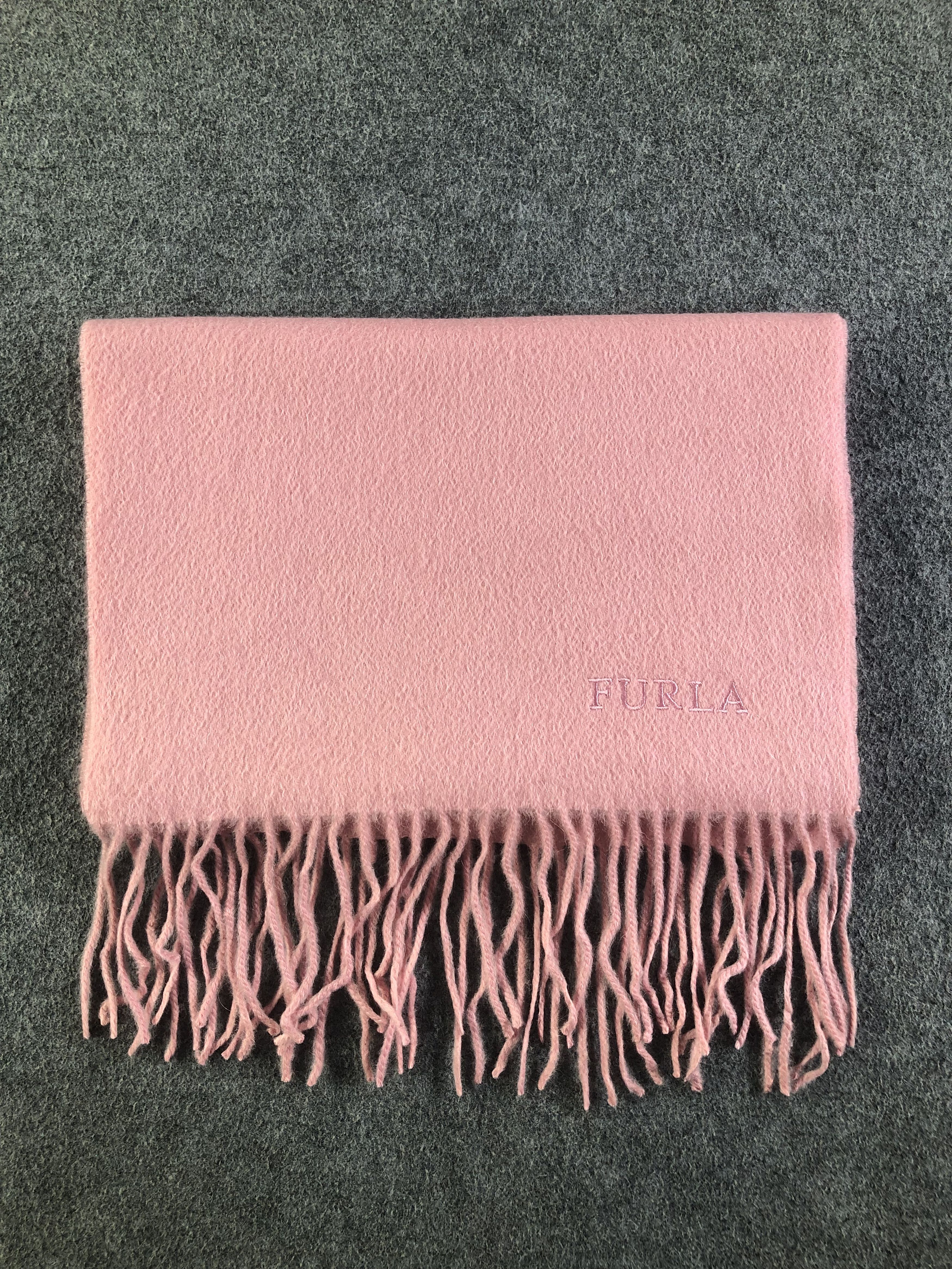Furla × Vintage Furla Cashmere Scarf / Muffler / Neckwear SS1298 Size ONE SIZE - 8 Thumbnail