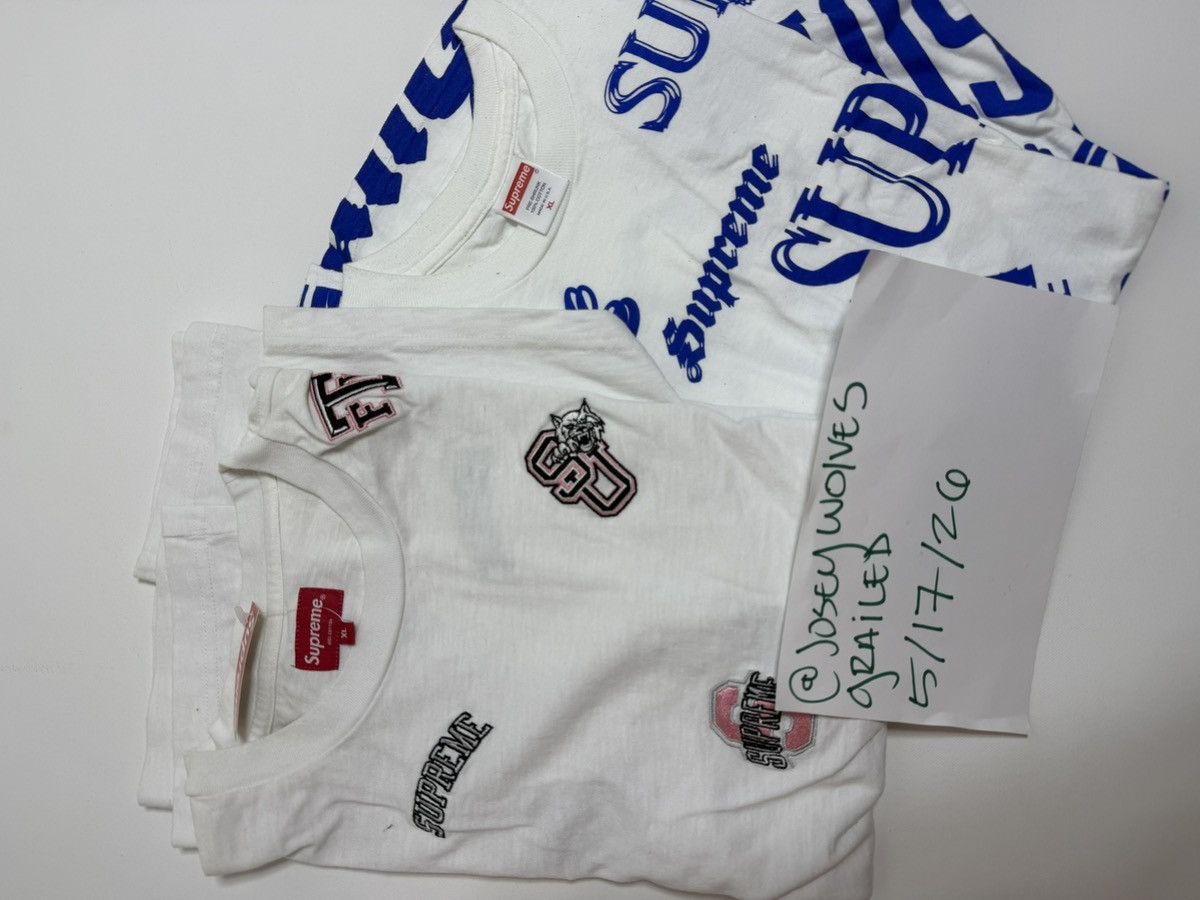 Supreme University S/S Top Tee & Supreme Multi Logo T Size US XL / EU 56 / 4 - 4 Thumbnail