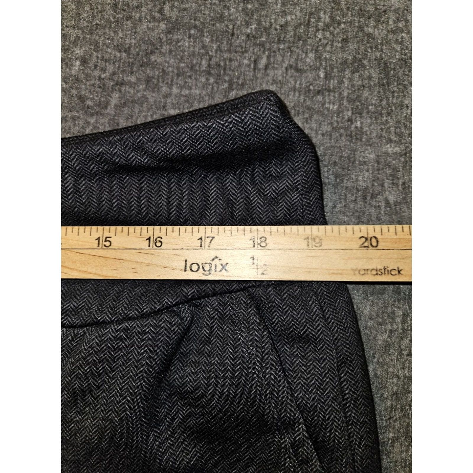 Vintage Mondetta Leggings Women's 2XL Ankle Gray Chevron Zip Pockets Yoga Pull On Plus Size Slim Stretch Lightweight Pockets Casual Activewear Size 40" / US 18 - 3 Thumbnail