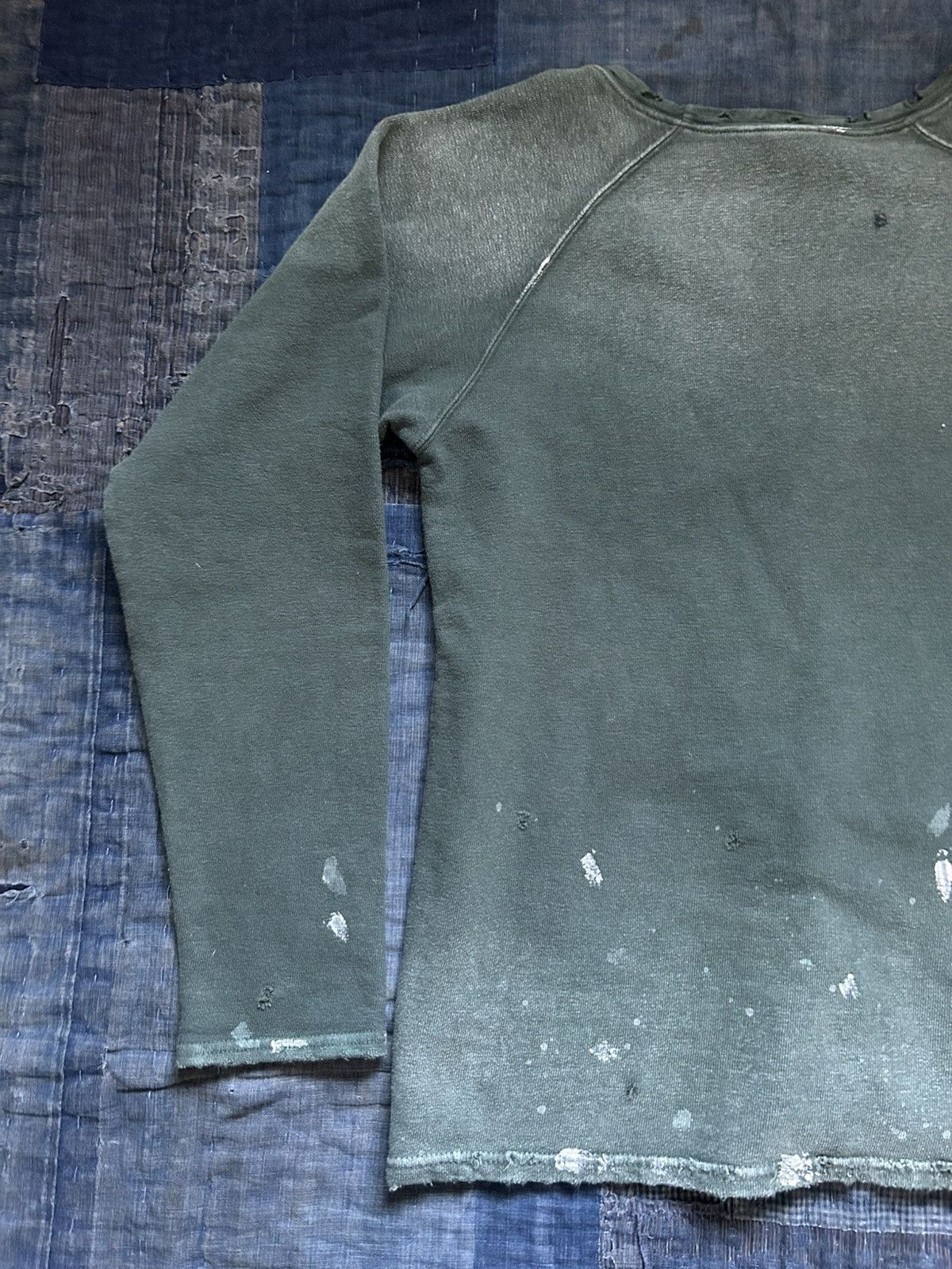 Kapital Kapital u neck damaged painted sweater Size US L / EU 52-54 / 3 - 10 Thumbnail