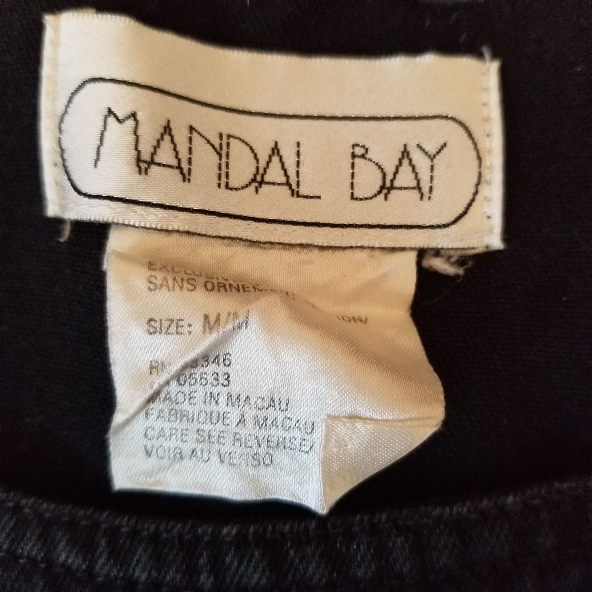 Other Vintage Mandal Bay M Black Daisy Embroidered Sleeveless Dres Size M / US 6-8 / IT 42-44 - 2 Thumbnail