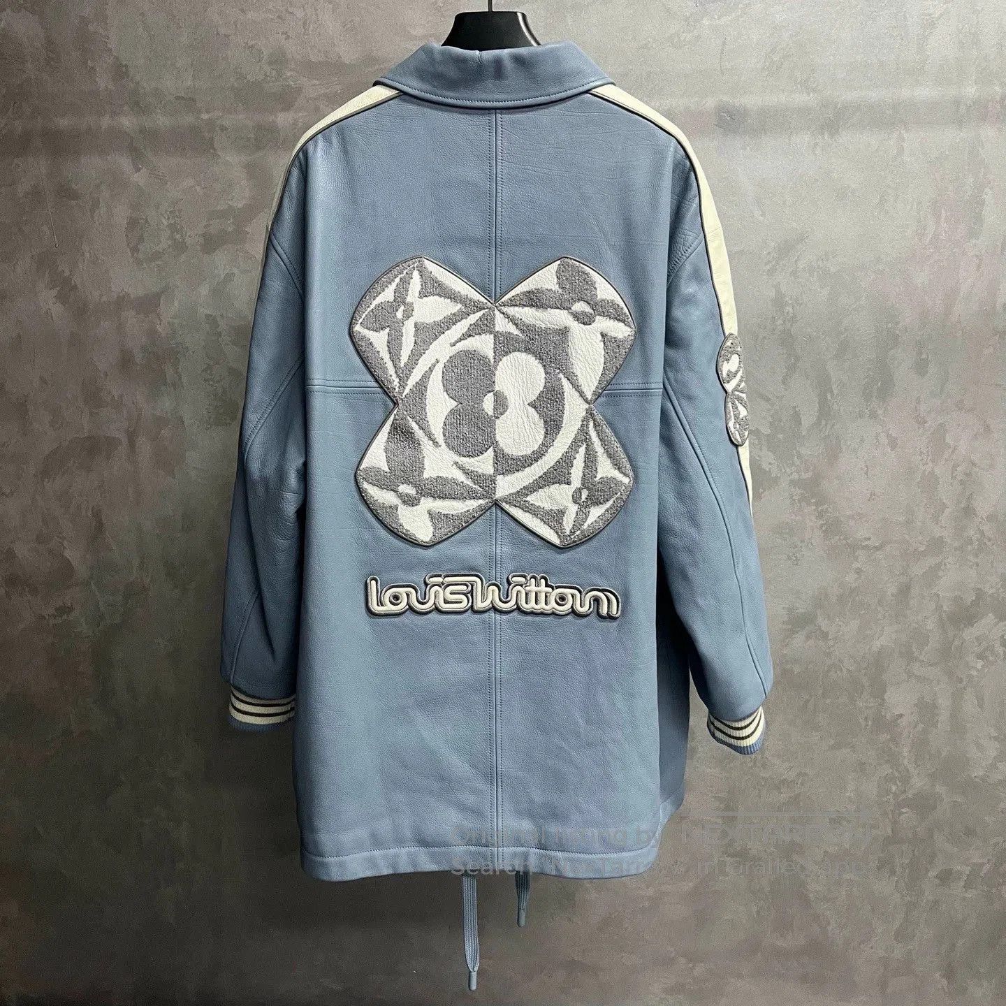 Louis Vuitton louis vuitton blue leather long coach jacket. Size US XXL / EU 58 / 5 - 5 Thumbnail