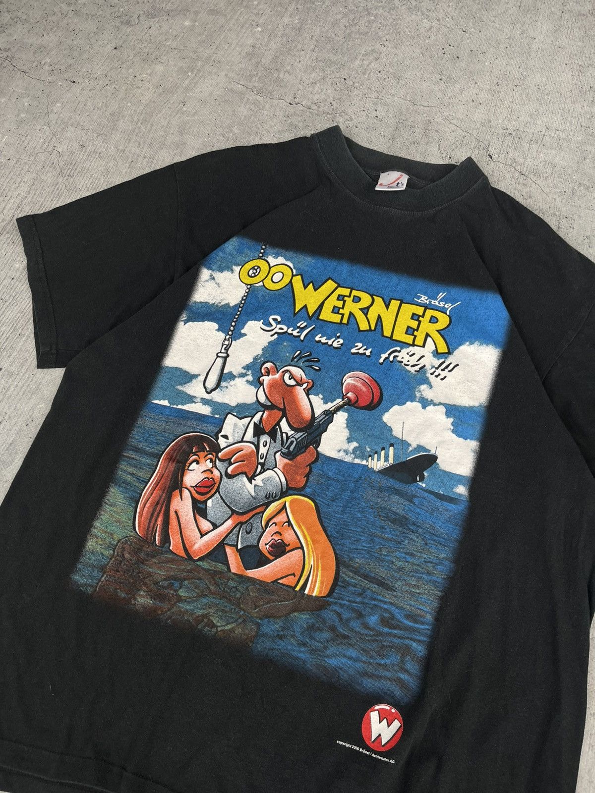 Warner Bros 2000’s Vintage Warner Bros T Shirt Y2K USA Size US L / EU 52-54 / 3 - 3 Thumbnail