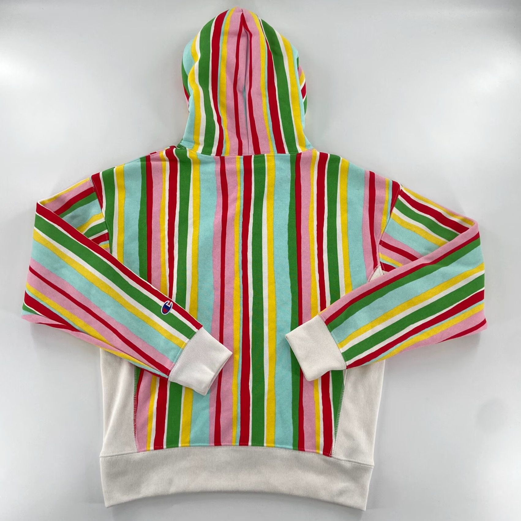 Champion Champion Susan Alexandra Watermelon Stripe Reverse Weave Hoodie Women's Small Multicolor Size S / US 4 / IT 40 - 3 Thumbnail