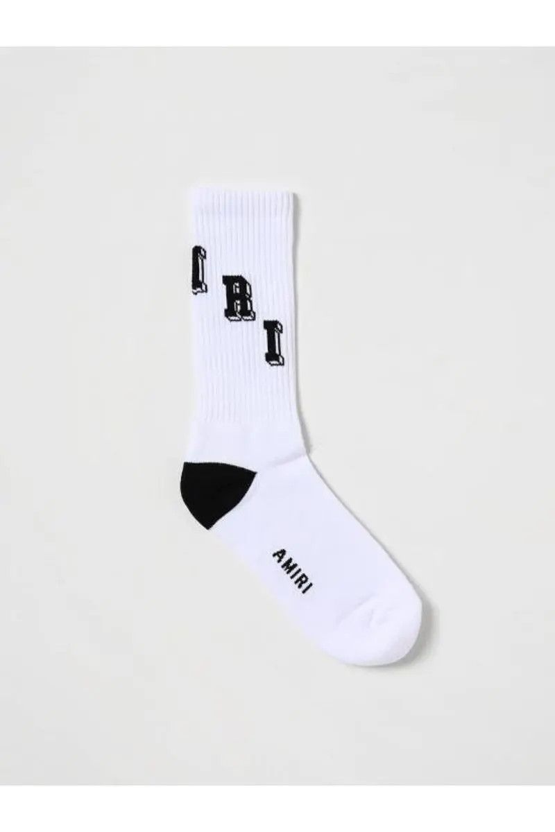 Amiri o1gr1nt0426 Size: 45-46 / Tube Socks in White/Black Size ONE SIZE - 1 Thumbnail