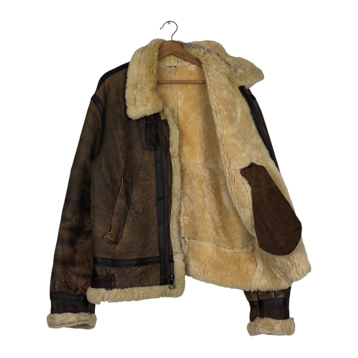 Aero Leathers × Vintage Vintage B3 Leather Jacket Shearling Cooper Genuine Made Usa Size US S / EU 44-46 / 1 - 12 Thumbnail