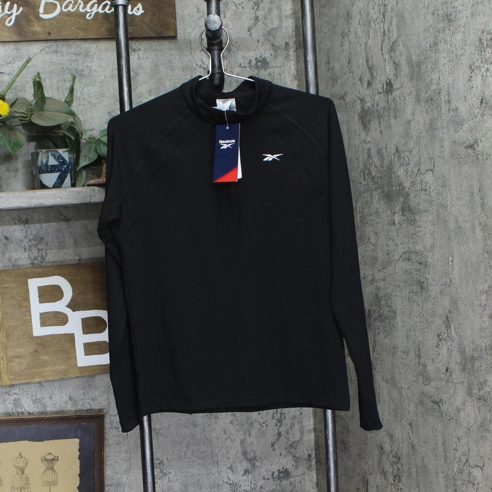 Reebok Nwt Reebok Identity 1/4 Zip Pullover 100202714 Black S Size S / US 4 / IT 40 - 1 Thumbnail