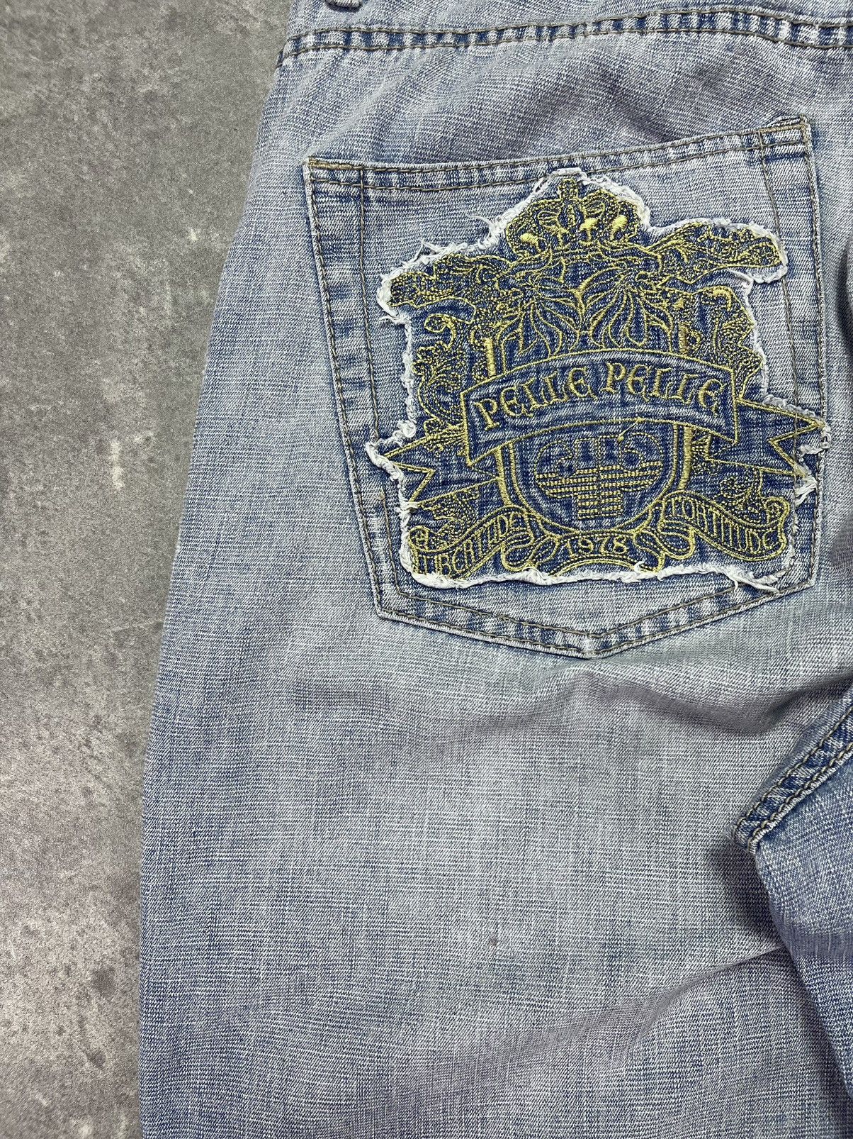 Pelle Pelle Pelle Pelle Big Patch Logo Lightweight Baggy Denim Jeans 36 Size US 36 / EU 52 - 15 Thumbnail