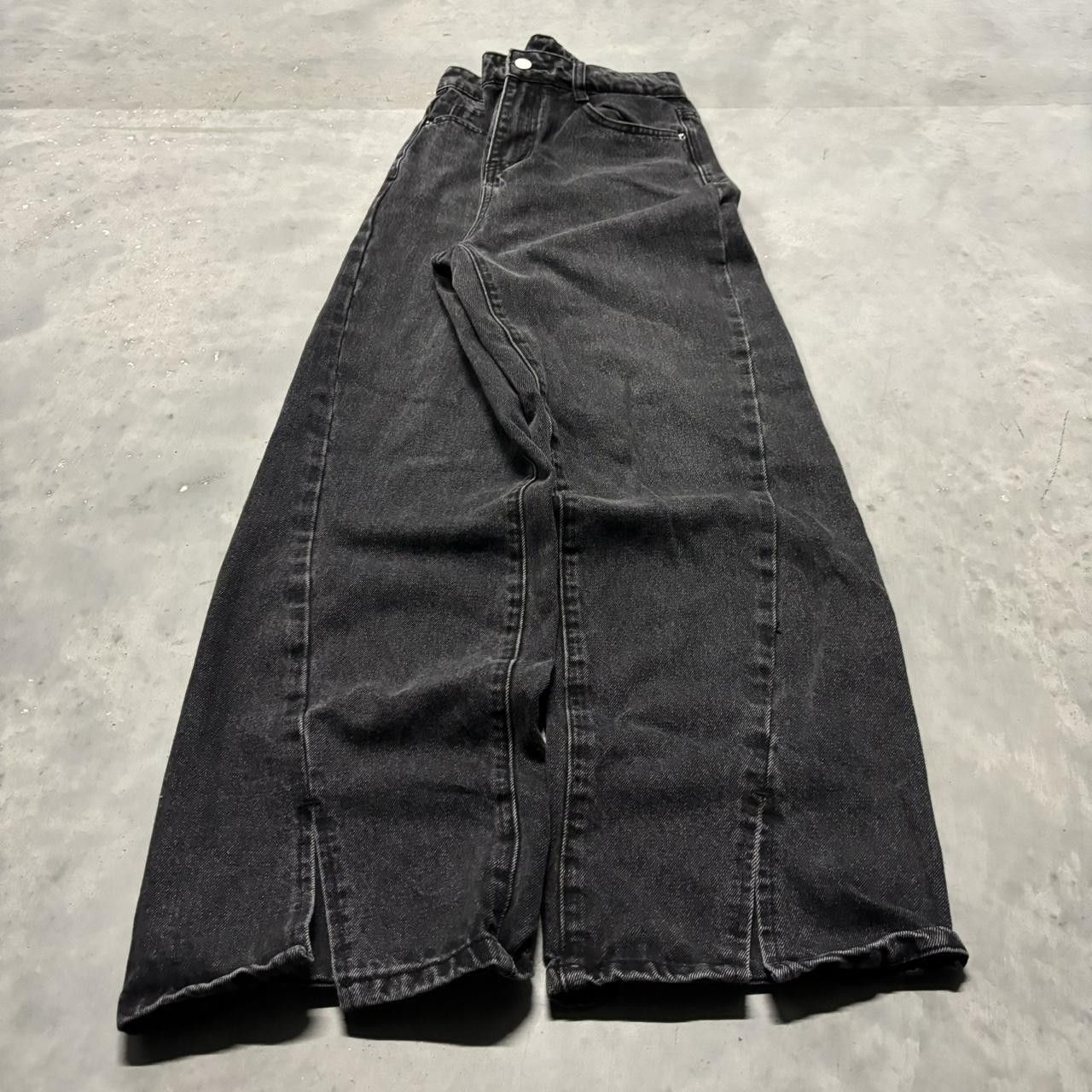 Japanese Brand × Vintage Crazy Vintage Y2K/2000s High Waisted Black Denim Jeans! Size US 27 - 3 Thumbnail