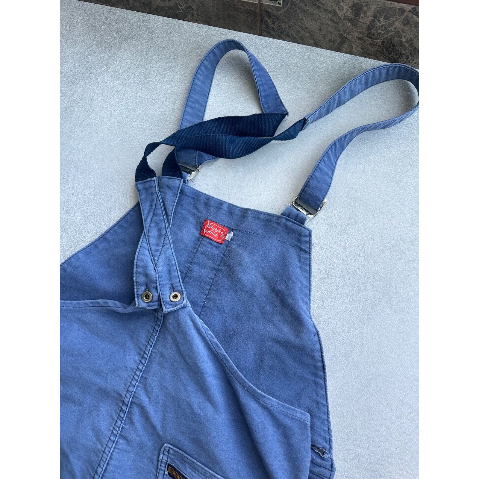 Vintage VTG Adolph Lafont French Workwear Overall Suit 60-70s Size 52L - 12 Thumbnail