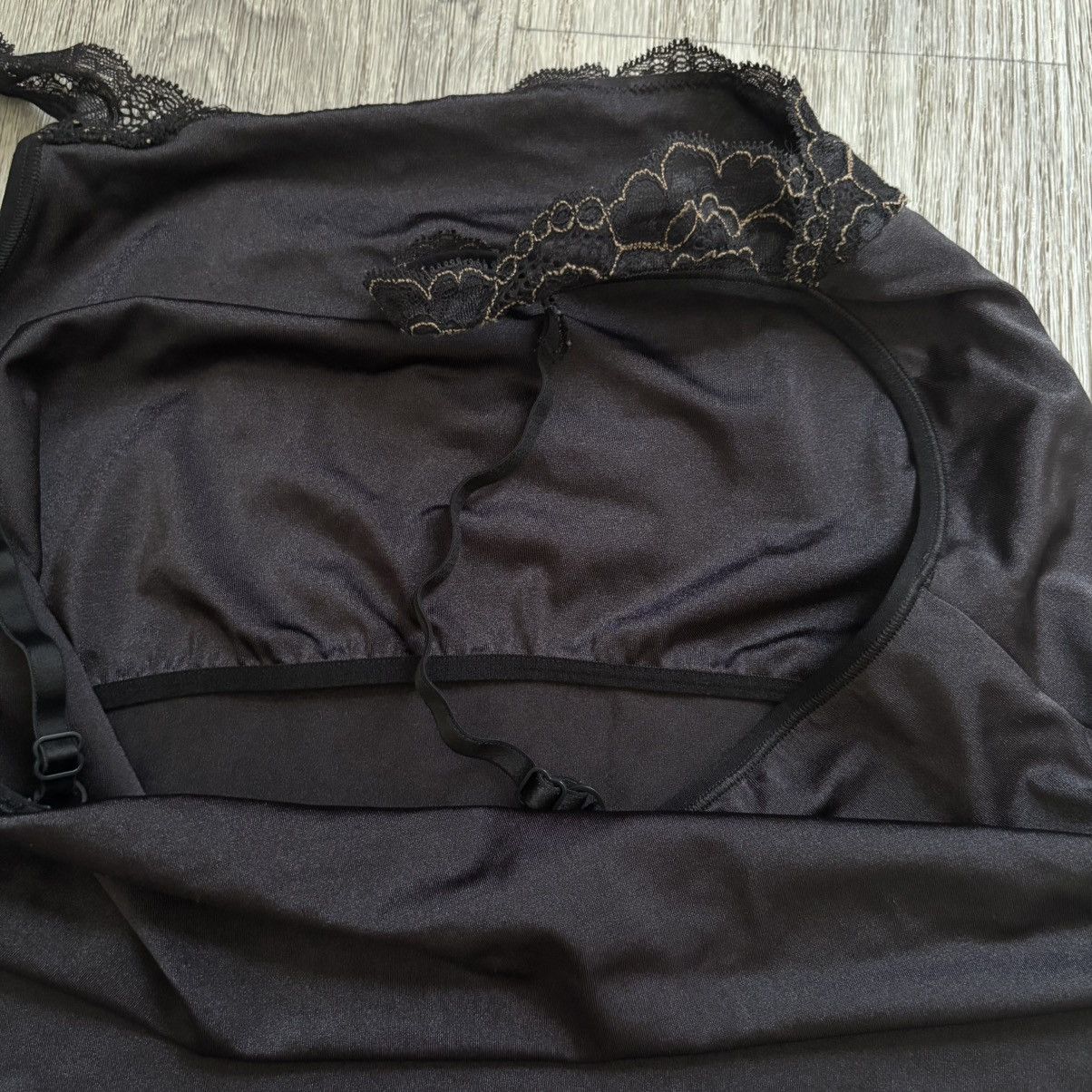 Other Vanity Fair Black Lace Trim Vintage Camisole Stretch XL Size XL / US 12-14 / IT 48-50 - 5 Thumbnail