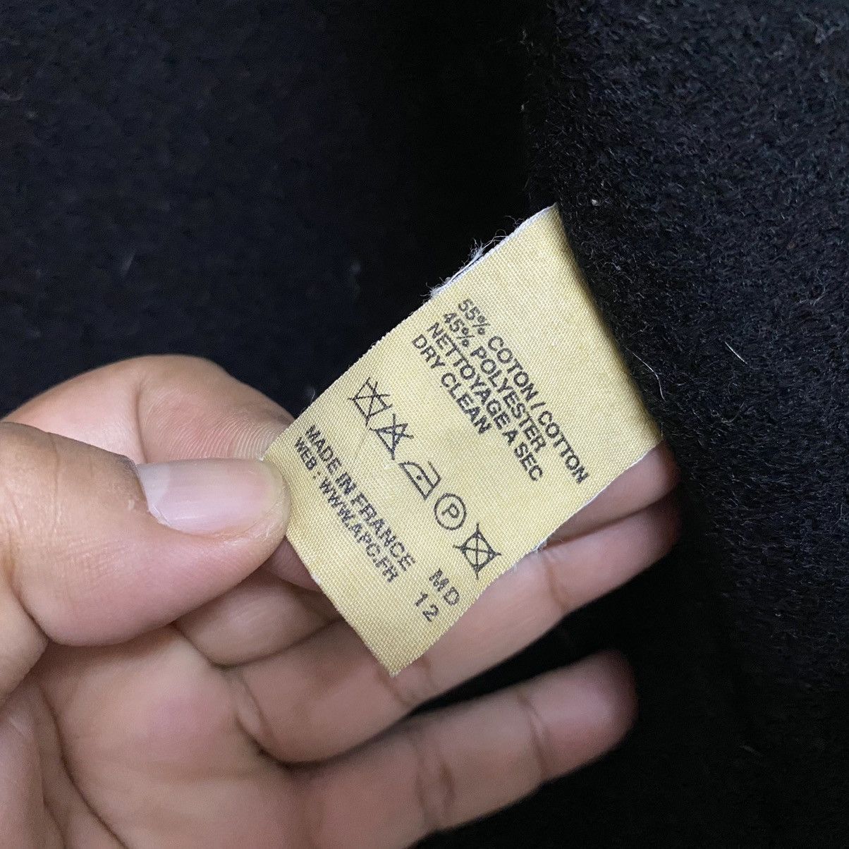 A.P.C. Vtg APC Chore Cotton x Wool Jacket Zipper Up France Size US M / EU 48-50 / 2 - 8 Thumbnail