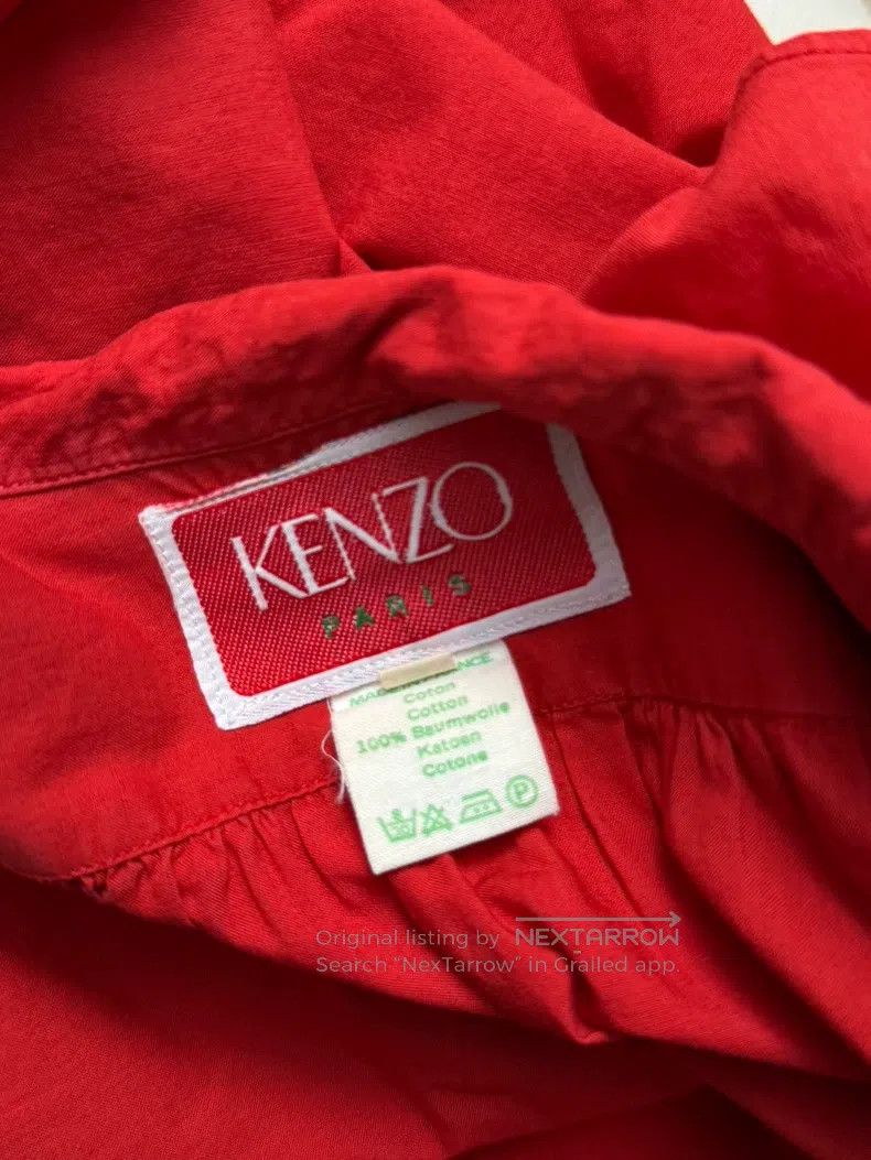 Kenzo Kenzo Red petal collar shirt Size M / US 6-8 / IT 42-44 - 9 Thumbnail