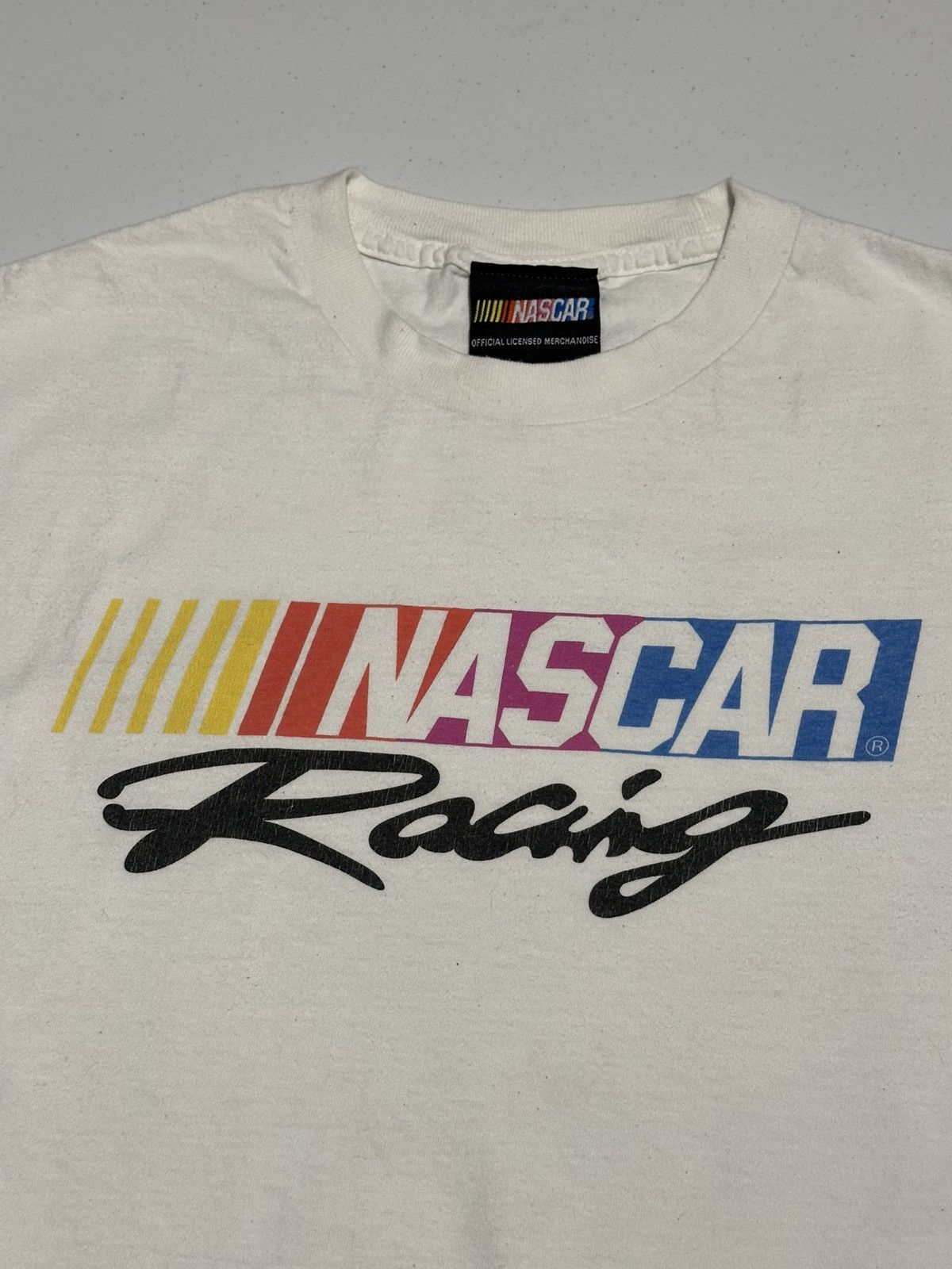 NASCAR Vintage Nascar Racing White Spell out T-shirt Size US L / EU 52-54 / 3 - 2 Thumbnail
