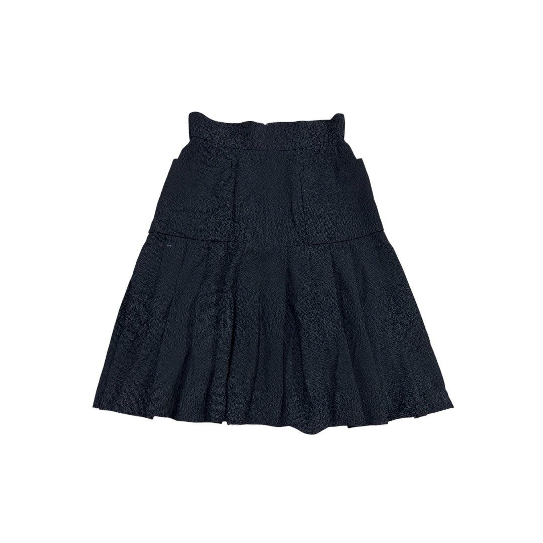 Chanel 🔥Archived Vintage Chanel Wool Pleated Skirt 1990 Karl Era Size 27" / US 4 / IT 40 - 1 Thumbnail