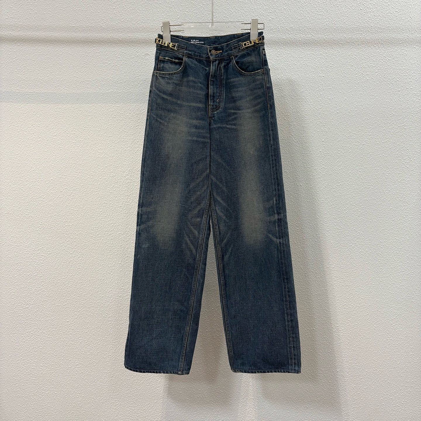 Celine Celine Logo Waist Straight Jeans Size 25 Size 25" / US 0 / IT 36 - 1 Thumbnail
