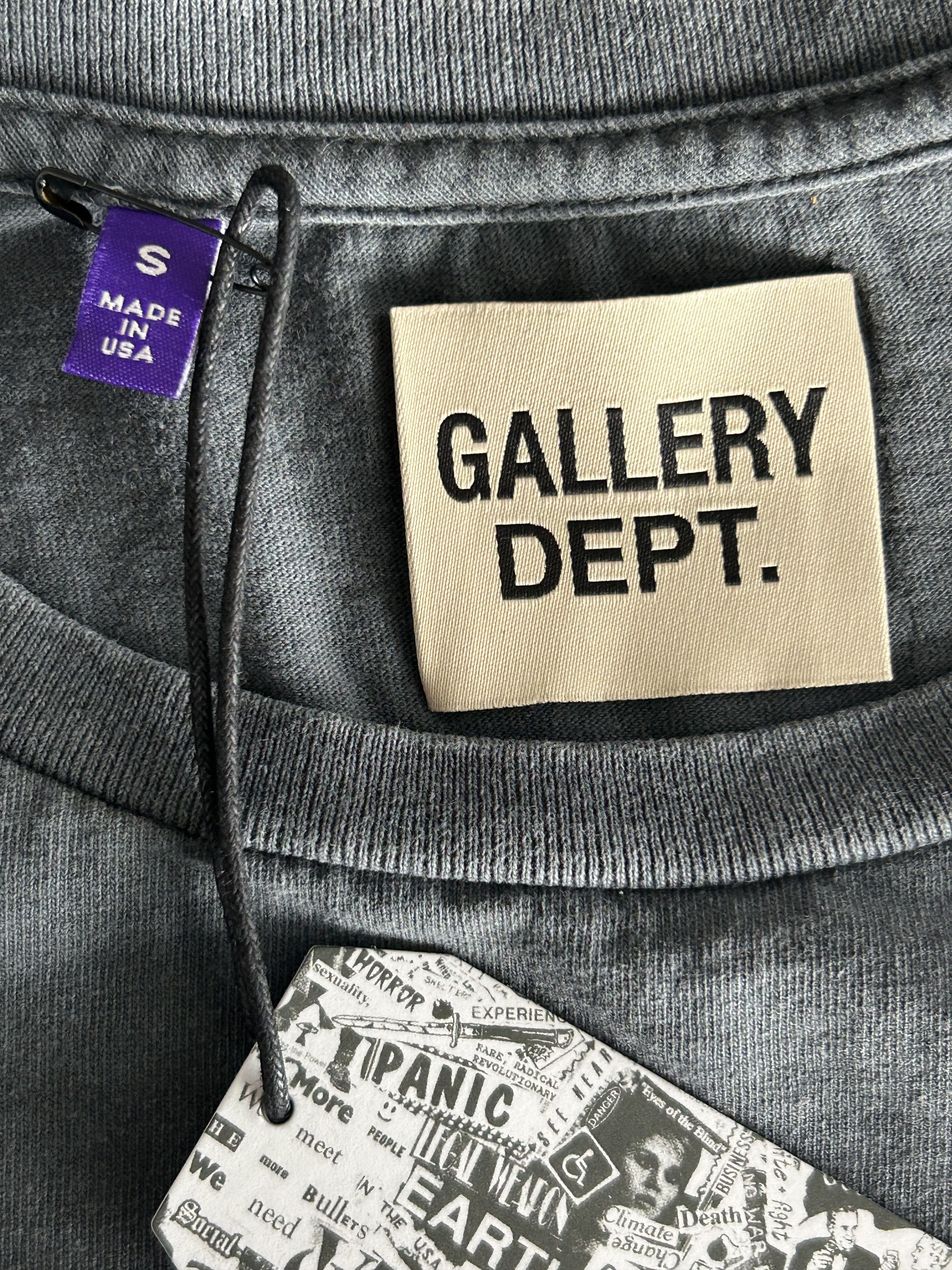 Gallery Dept. Vintage Black Skeleton Beach Glitter Logo T-Shirt Size US XS / EU 42 / 0 - 3 Thumbnail