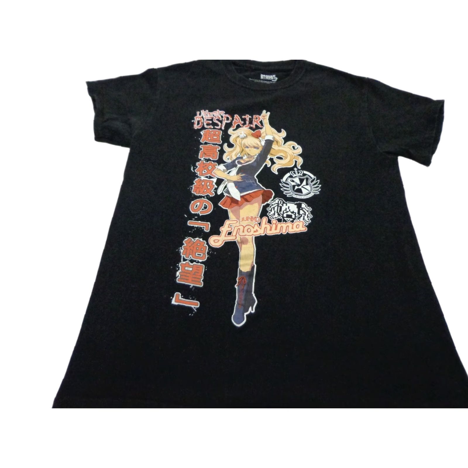 Vintage Danganronpa 3 Ultimate Despair Junko Enoshima Anime T-Shirt Size Small Men Short Sleeve Crew Neck Black Cotton Regular Funimation Size S Size US S / EU 44-46 / 1 - 1 Thumbnail