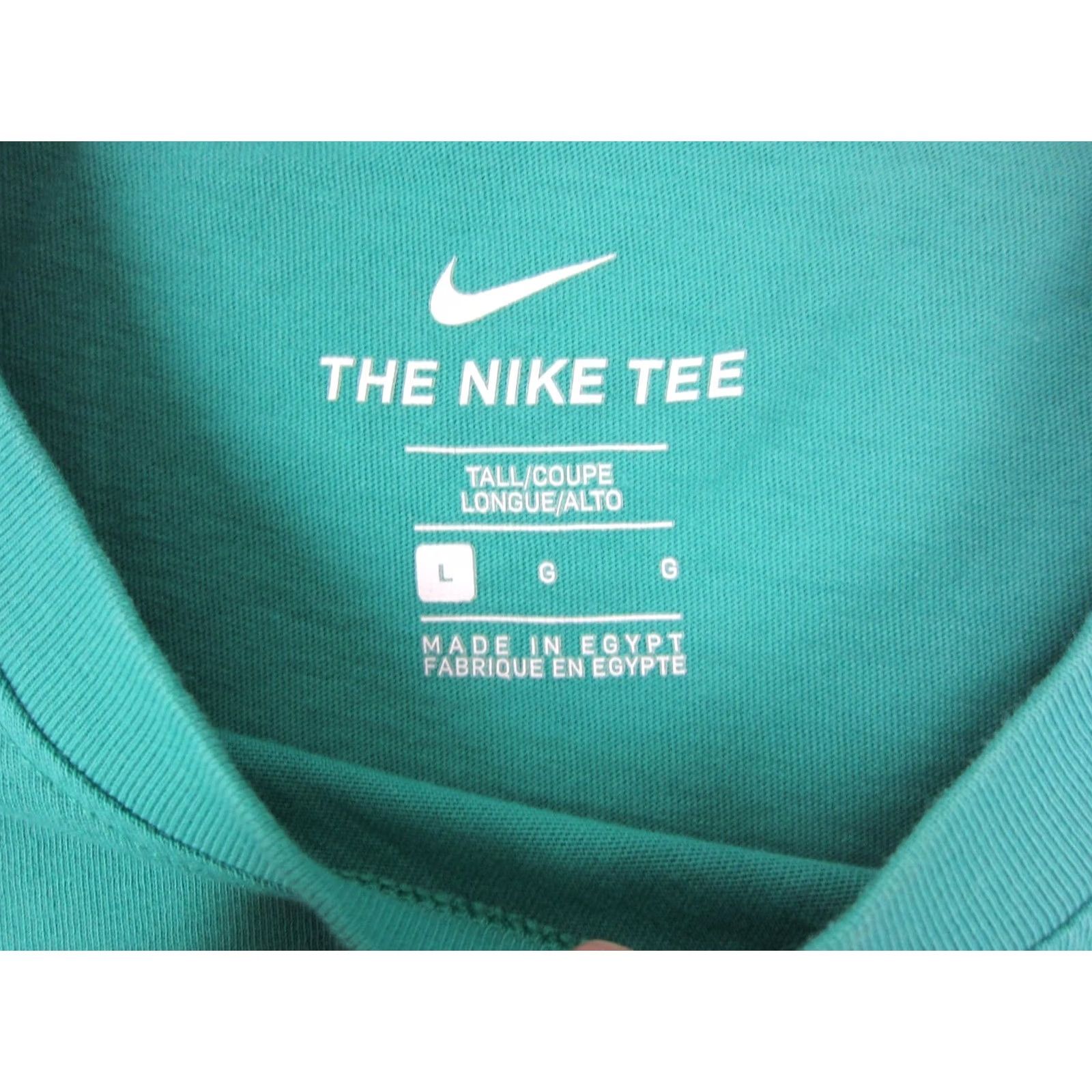 Nike Nike Shirt Adult Large Tall LT Green Just Do It Logo Mens Athletics Classic Size US L / EU 52-54 / 3 - 3 Thumbnail