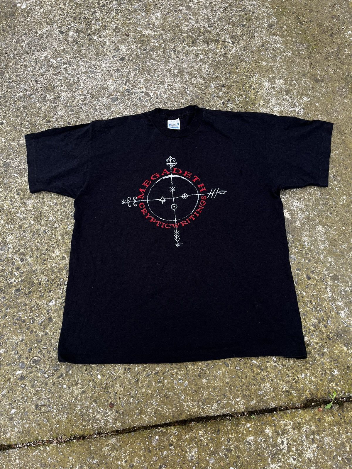 Vintage megadeth cryptic writings t-shirt | Grailed