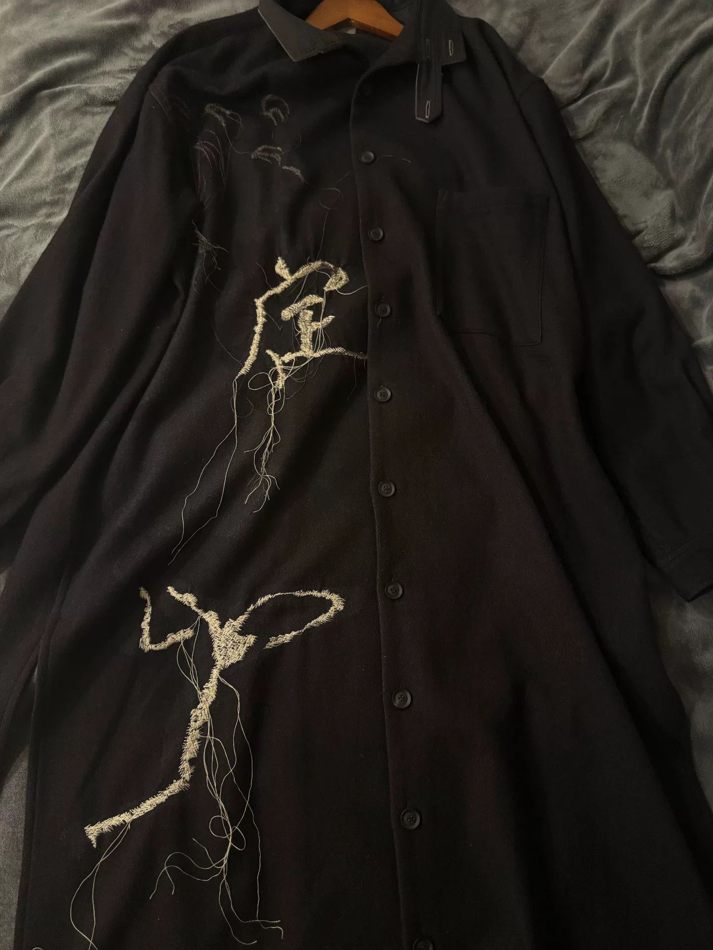 Yohji Yamamoto Yohji Yamamoto 19AW Fringe Coat Size US XXL / EU 58 / 5 - 1 Thumbnail