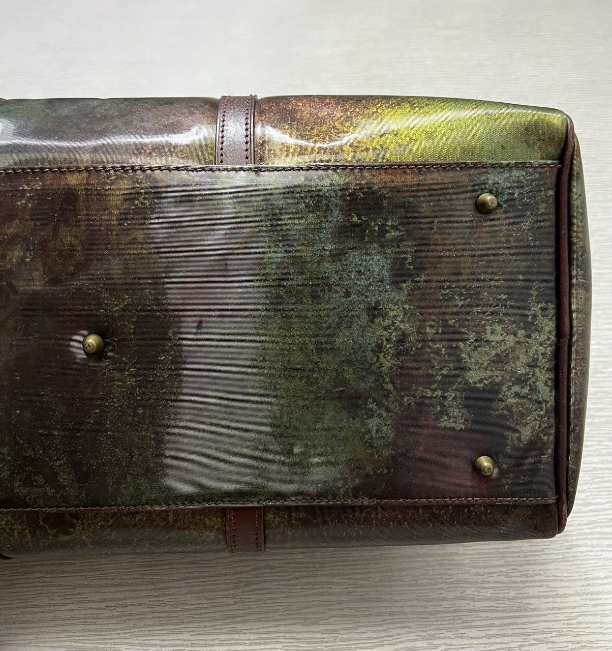 Jean Paul Gaultier JPG - FW95 - Cyber Iridescent Rust Two Way Boston Duffle Bag Size ONE SIZE - 15 Thumbnail