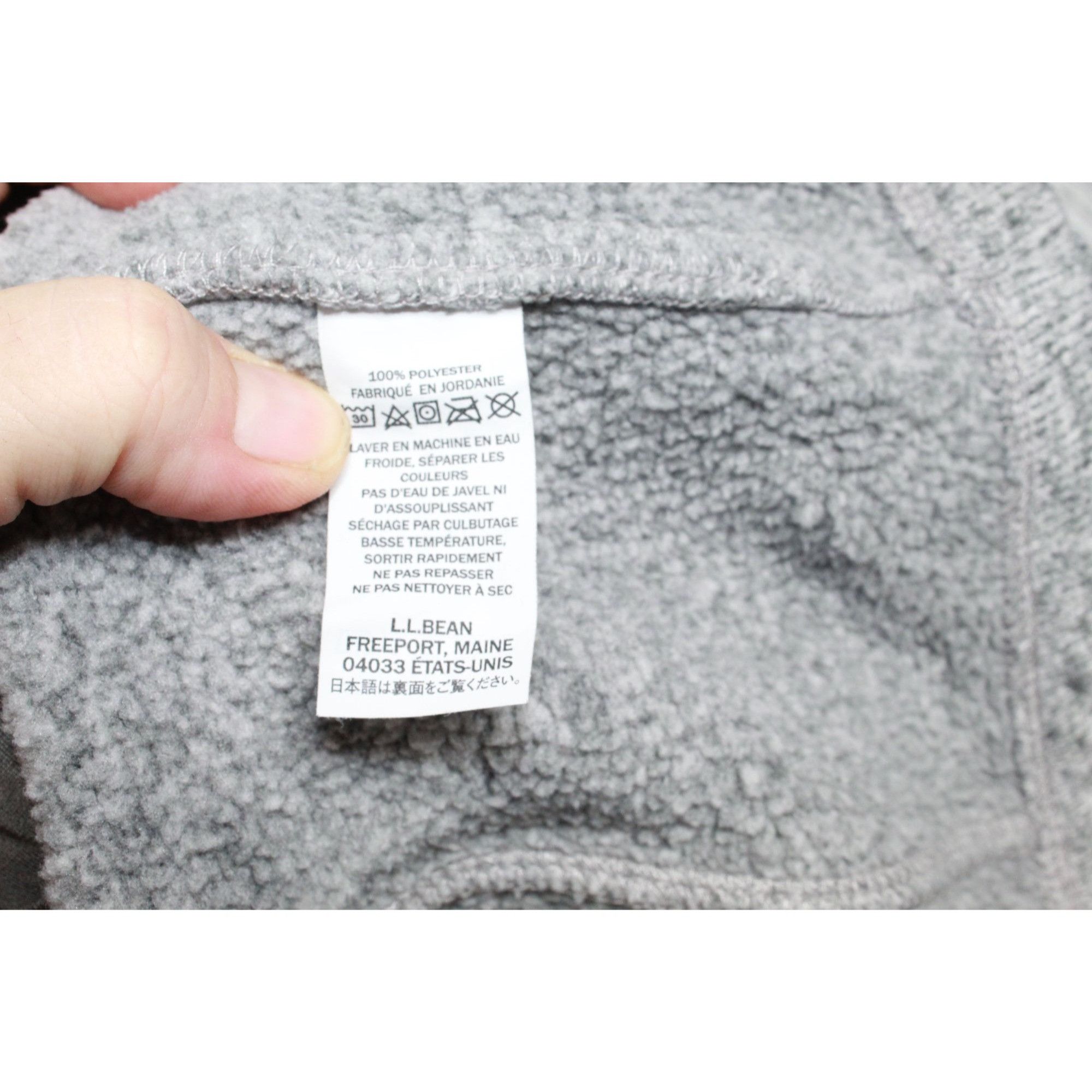 L.L. Bean LL Bean Men's Gray Sweater Fleece Full Zip Jacket Size US XXL / EU 58 / 5 - 7 Thumbnail