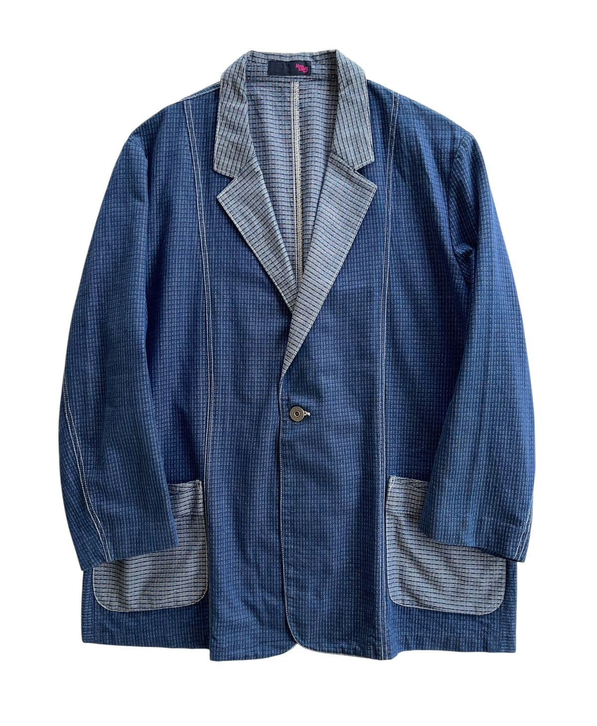 Japanese Brand MuuSan63 Japan Indigo Worker Chore Jacket Size US XL / EU 56 / 4 - 1 Thumbnail