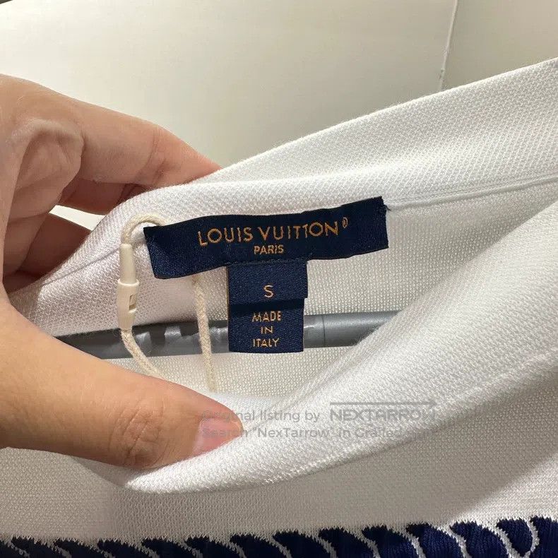 Louis Vuitton Louis Vuitton 25 SS Cord Stripe Logo Short Sleeve Size S / US 4 / IT 40 - 3 Thumbnail