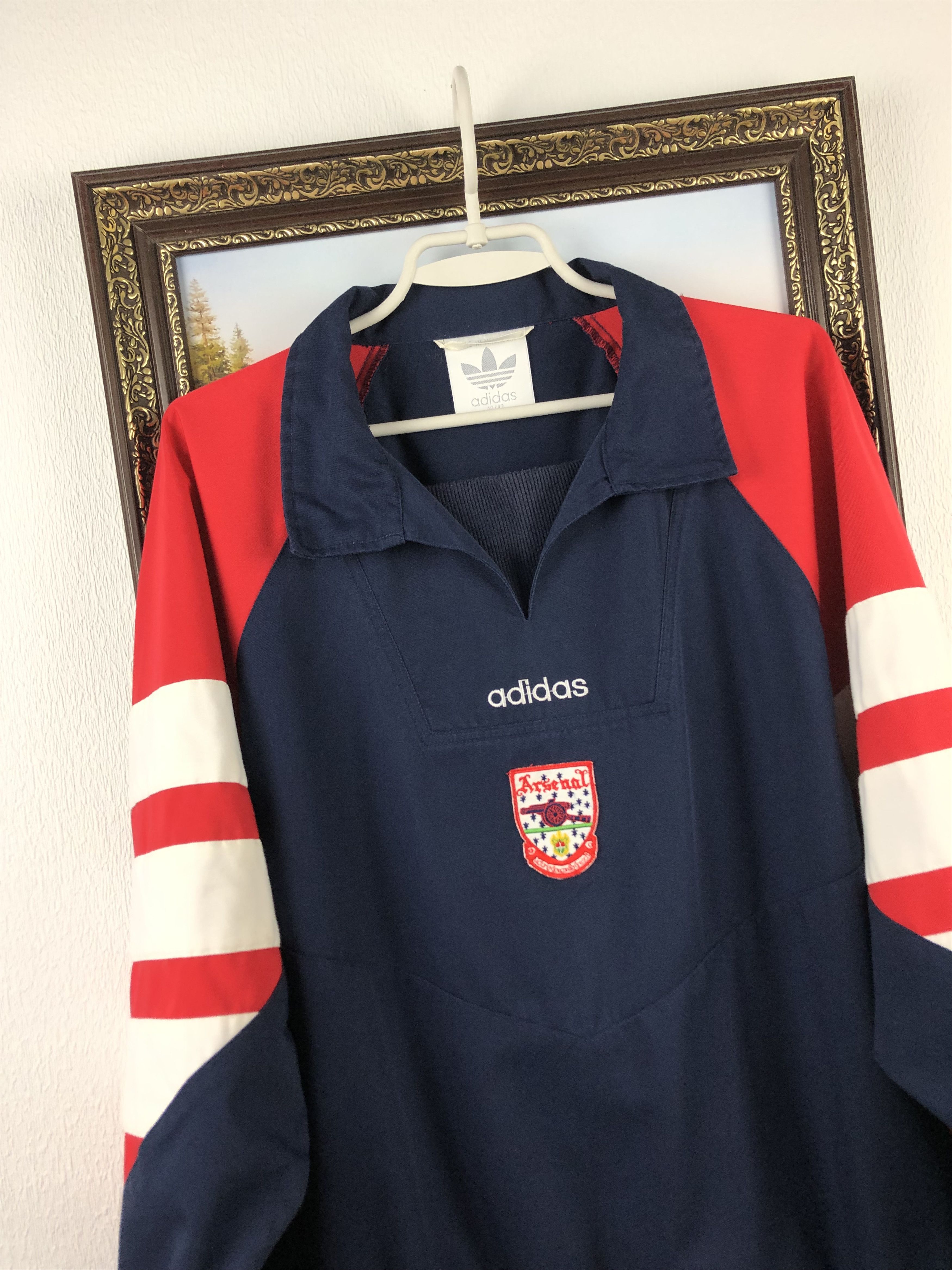Adidas Vintage Arsenal Jacket Soccer Sweatshirt Adidas Gunners Size US L / EU 52-54 / 3 - 3 Thumbnail