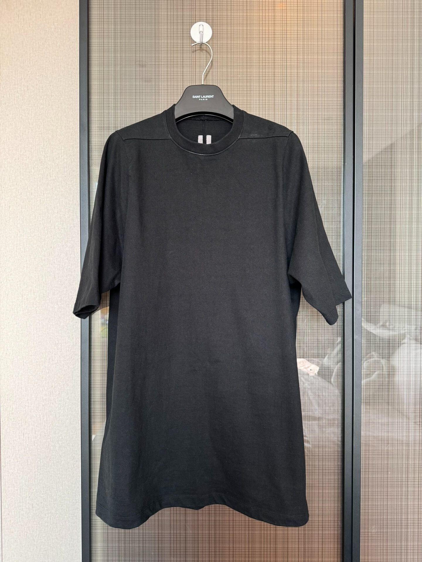 Rick Owens Rick Owens Men's Long Crew Neck T-Shirt Size US M / EU 48-50 / 2 - 1 Thumbnail