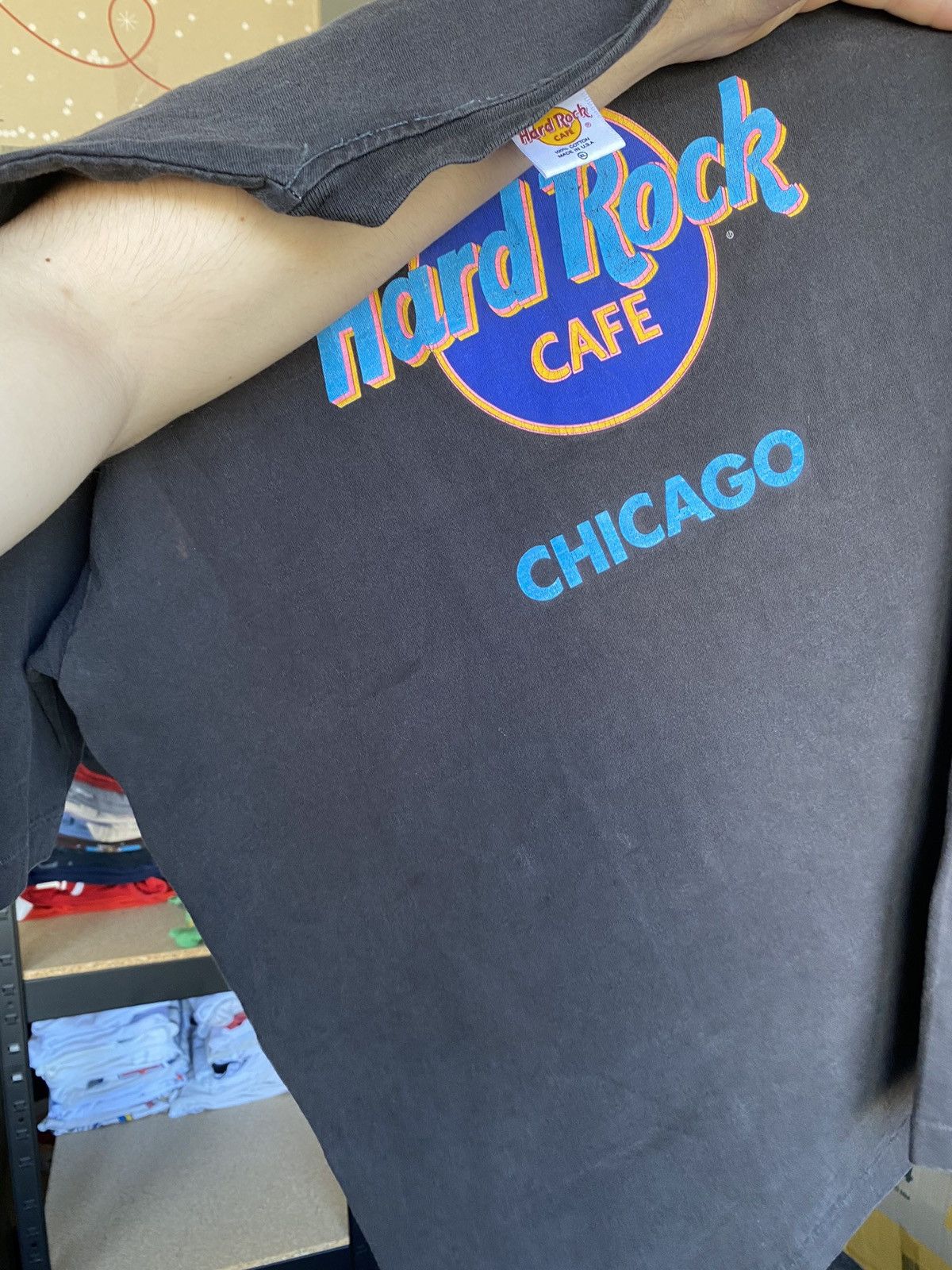 Hard Rock Cafe 🔥Hard Rock Cafe Chicago Black Faded Tee xl Size US XL / EU 56 / 4 - 14 Thumbnail