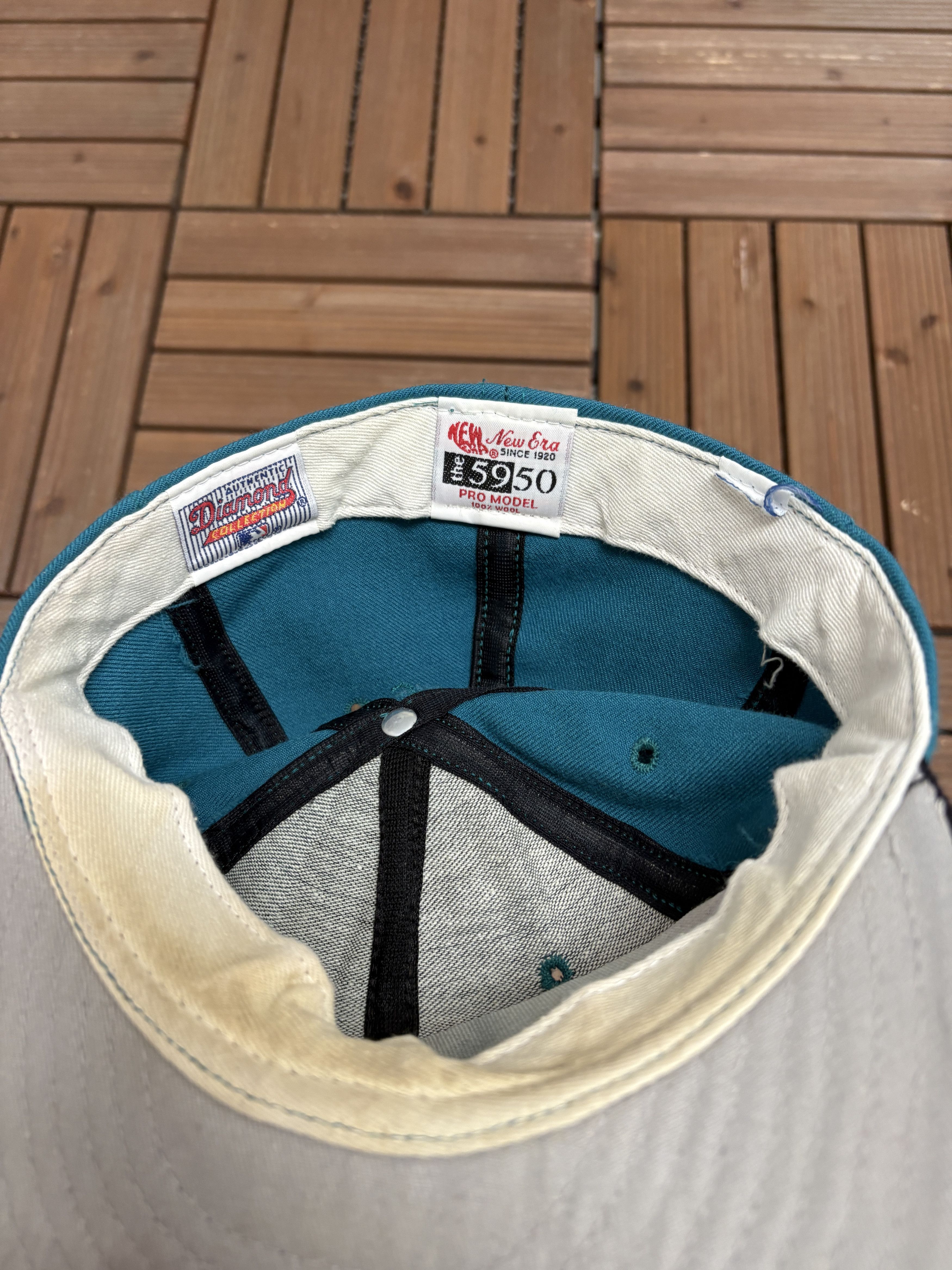 New Era × Vintage Seattle Mariners Embroidered Vintage Hat Cap Size 7 1/8 Size ONE SIZE - 6 Thumbnail