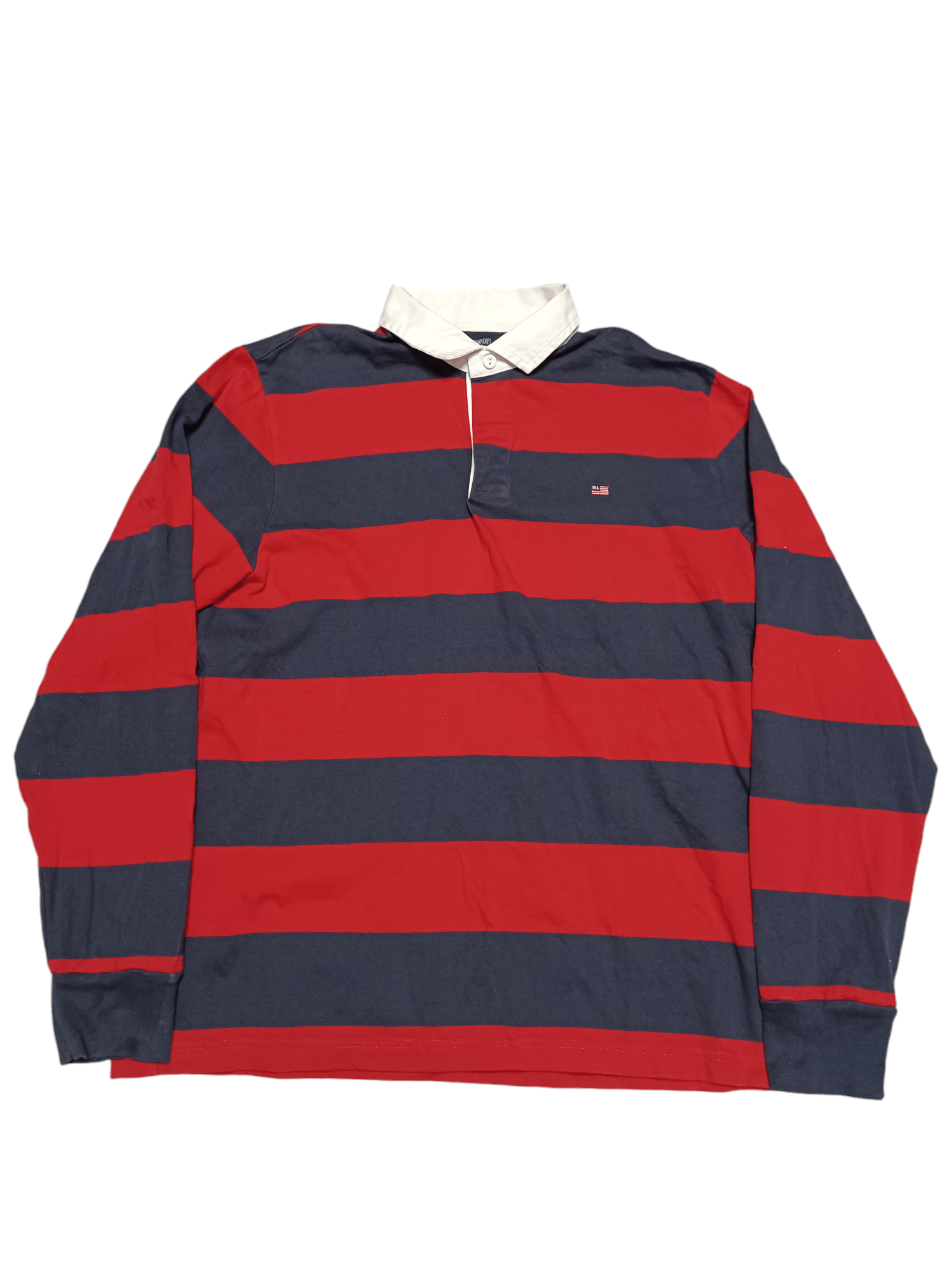 Polo Ralph Lauren VINTAGE POLO RALPH LAUREN STRIPED RUGBY SHIRT POLO JEANS Size US XL / EU 56 / 4 - 1 Thumbnail