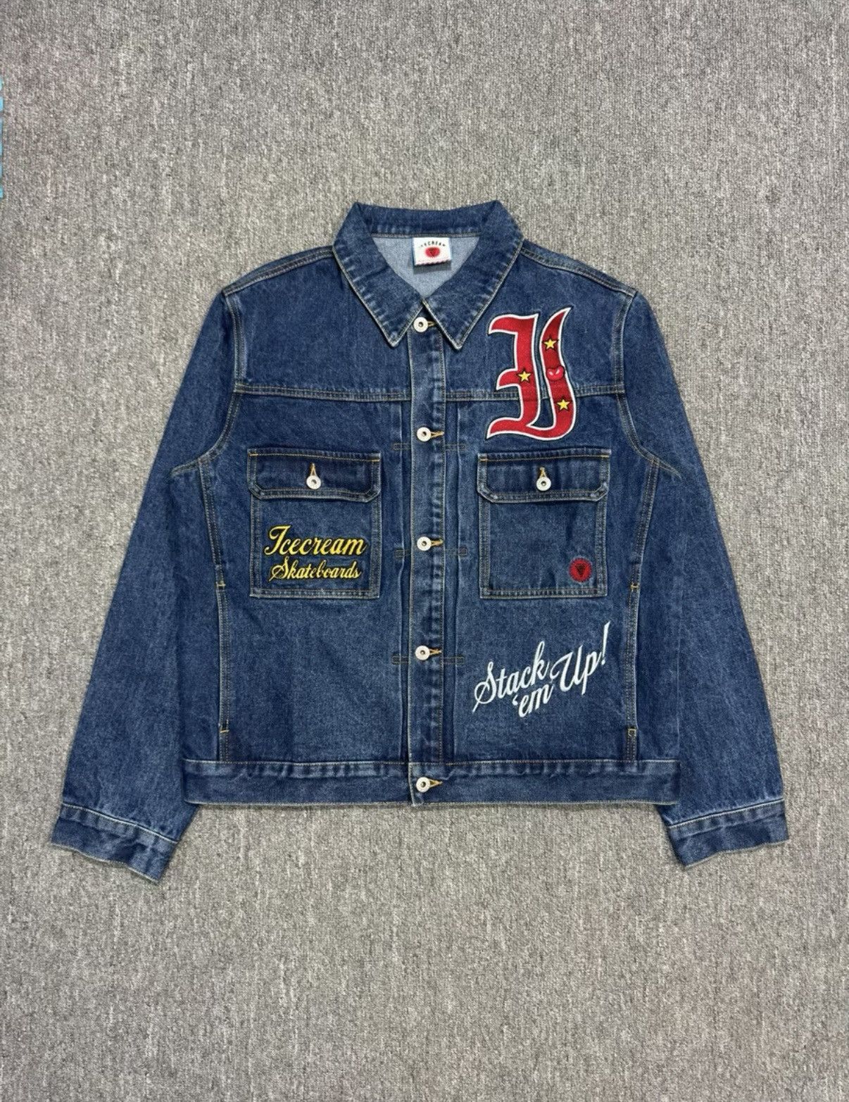 Embroidered Denim Jacket Billionaire Boys Club Pharrell