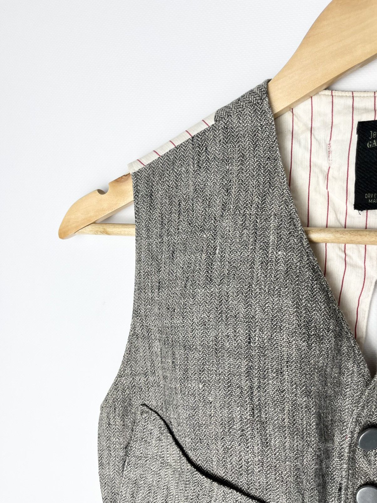 Jean Paul Gaultier Archival Jean Paul Gaultier SS 1990 Linen Vest Size US S / EU 44-46 / 1 - 6 Thumbnail