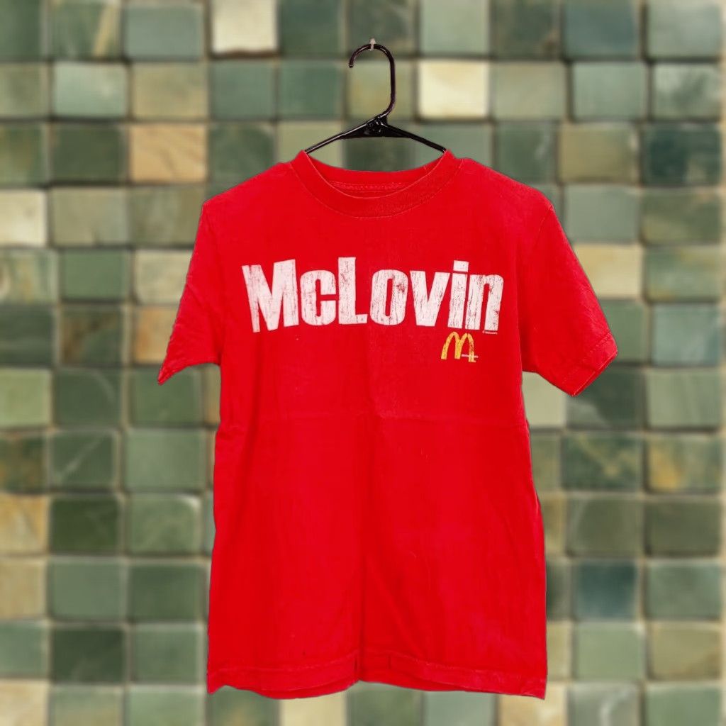 Vintage McDonald's McLovin' Red White Short Sleeve Tee T-Shirt XS Small Unisex Adults Womens Mens Boy Girl? Size US XS / EU 42 / 0 - 1 Thumbnail