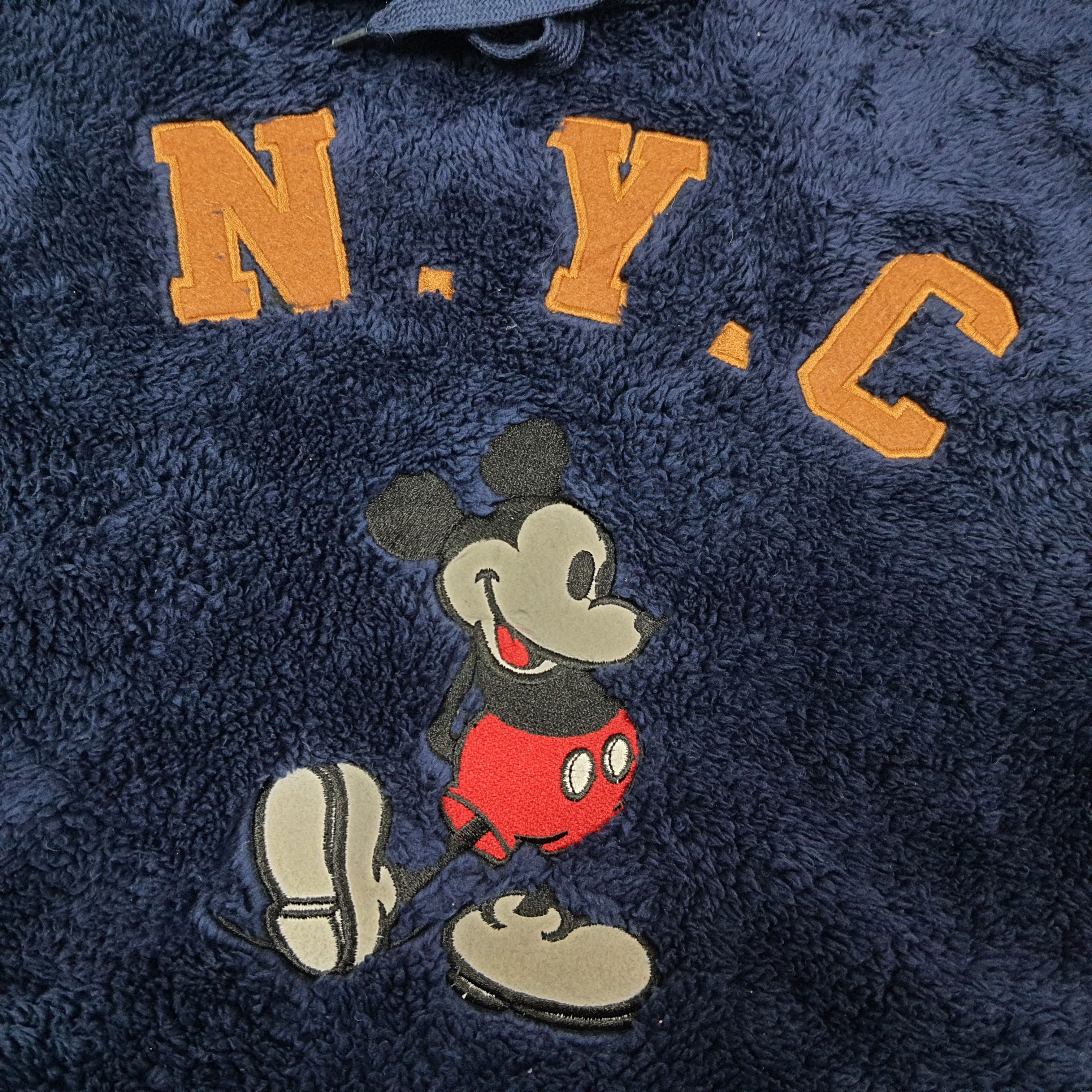 Disney Vintage Disney NYC Mickey Mouse Fleece Hoodie C268N16 Size US S / EU 44-46 / 1 - 2 Thumbnail