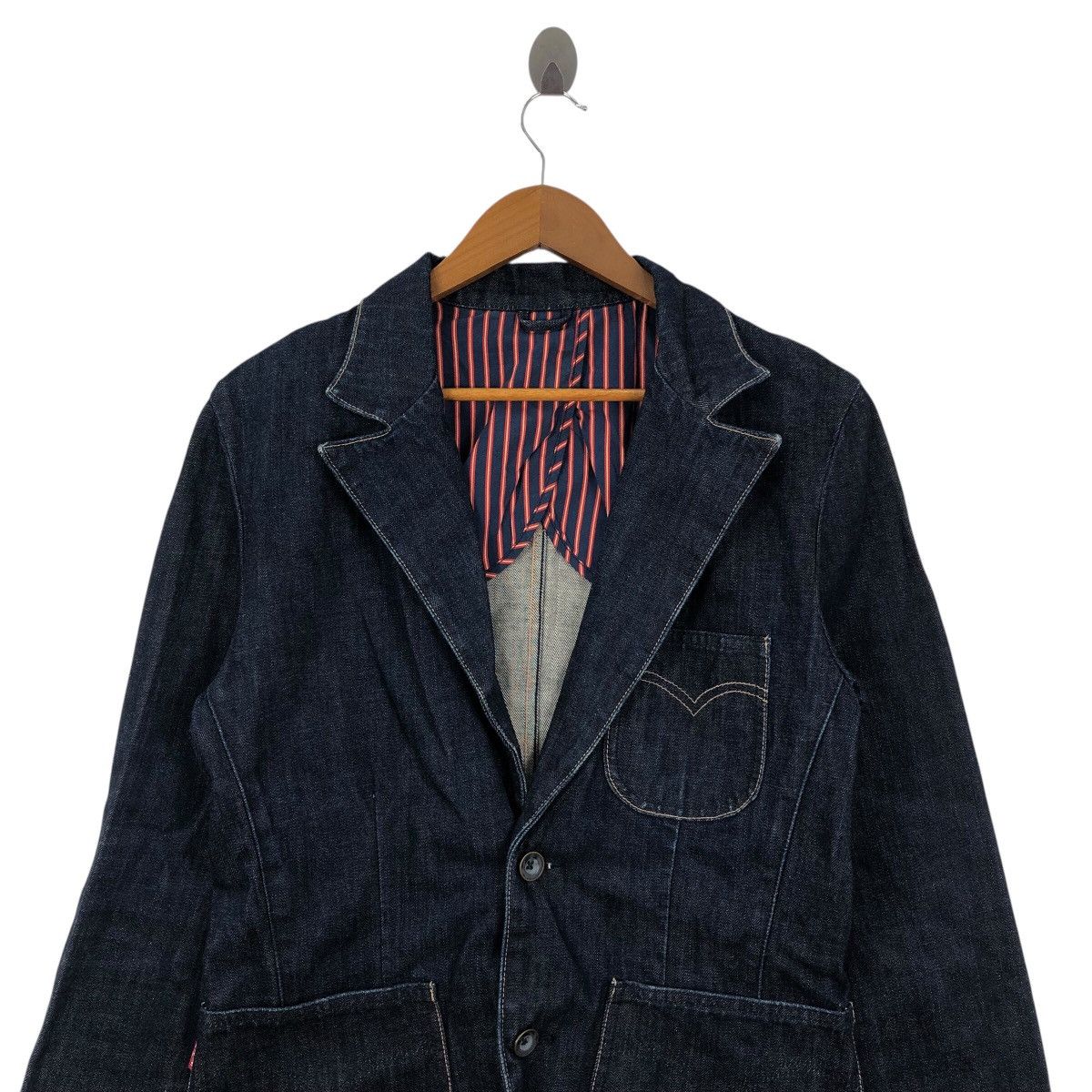 Levi's Vintage LEVIS RED TAB Denim Jeans Three Pocket Jacket Blazer Size US M / EU 48-50 / 2 - 2 Thumbnail