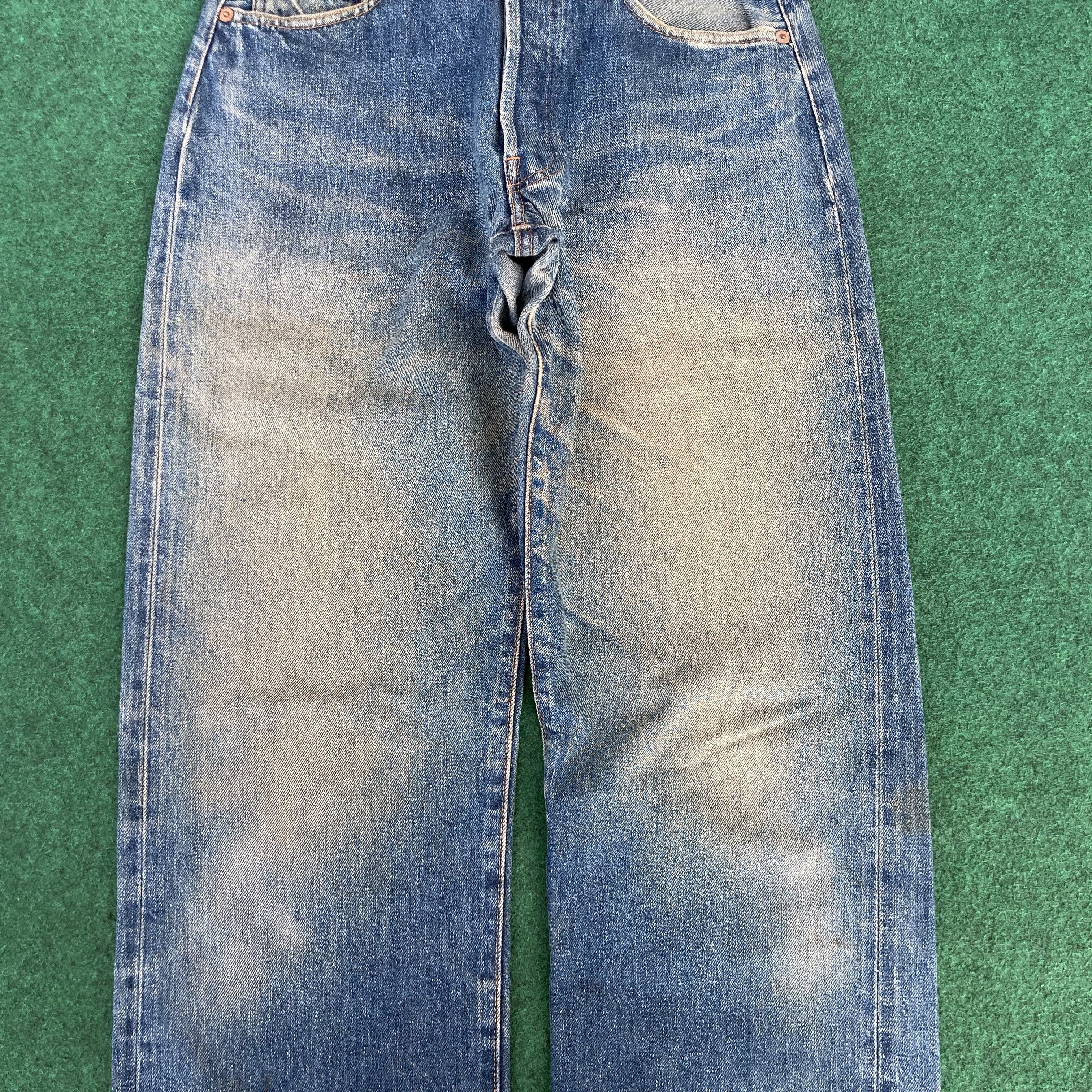 Levi's 28x32.5 Vtg Levis 501 Big E Usa Selvedge Button 555 Jeans Size US 28 / EU 44 - 10 Thumbnail