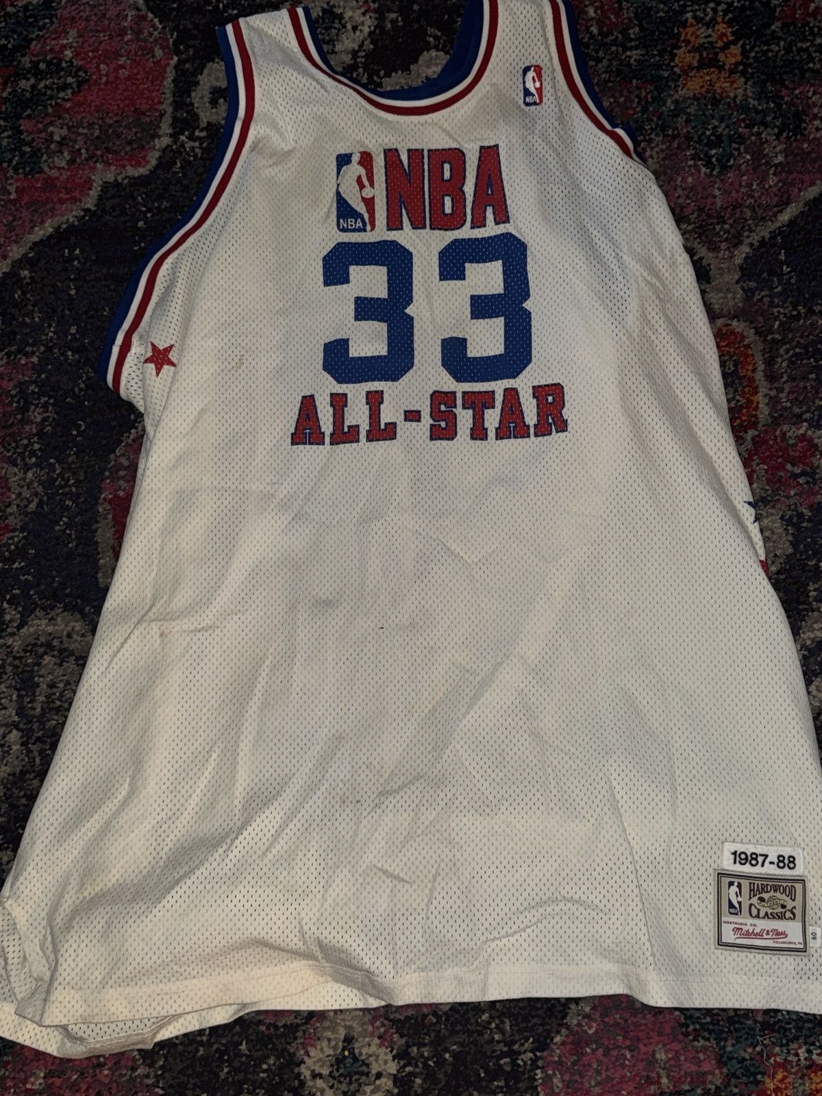 Mitchell & Ness Vintage Mitchell & Ness All Star Larry Bird jersey 3XL 4Xl Size US XXL / EU 58 / 5 - 1 Thumbnail