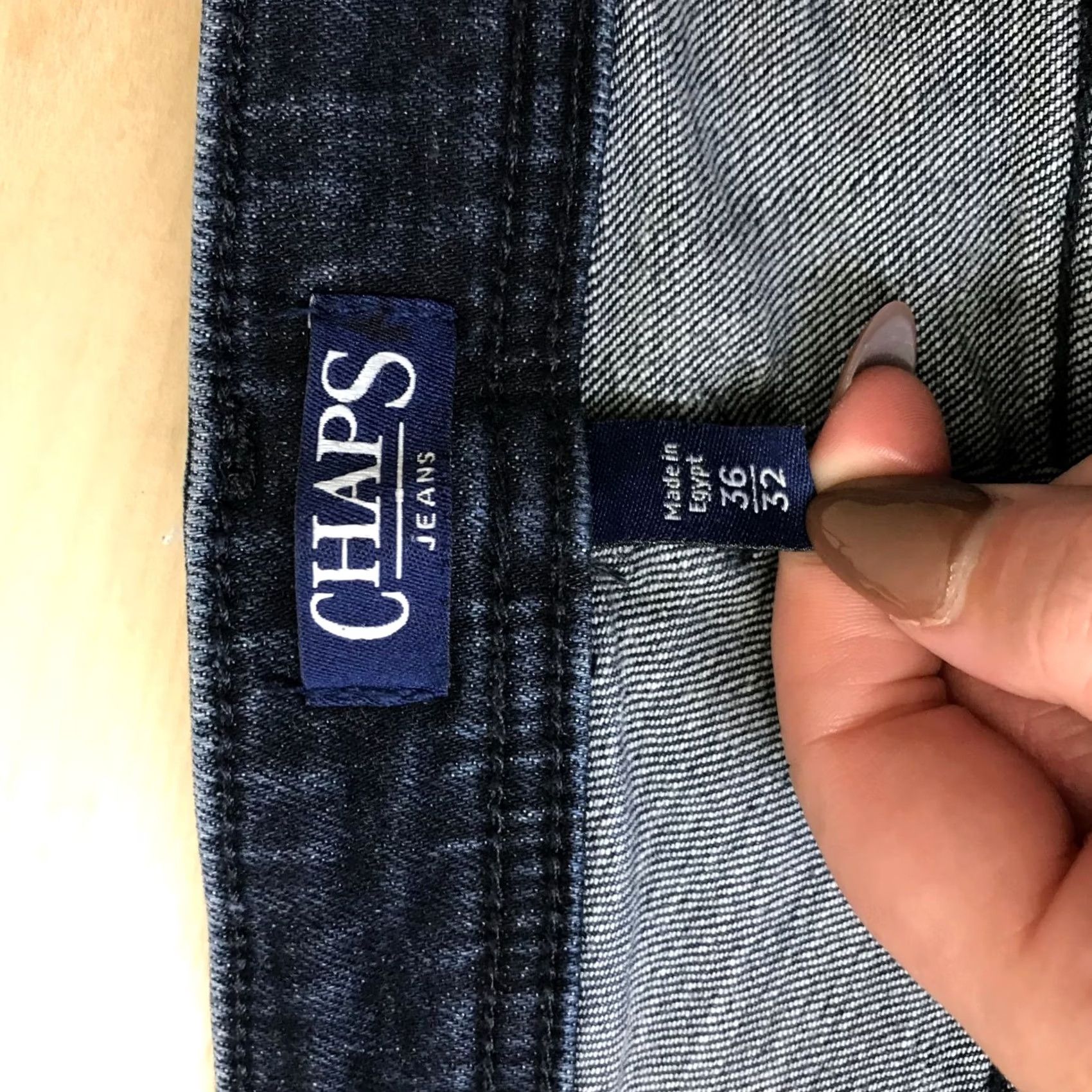 Chaps CHAPS MEN'S BLUE COTTON BLEND SLIM STRAIGHT DENIM JEANS 36 X 32 Size US 36 / EU 52 - 6 Thumbnail
